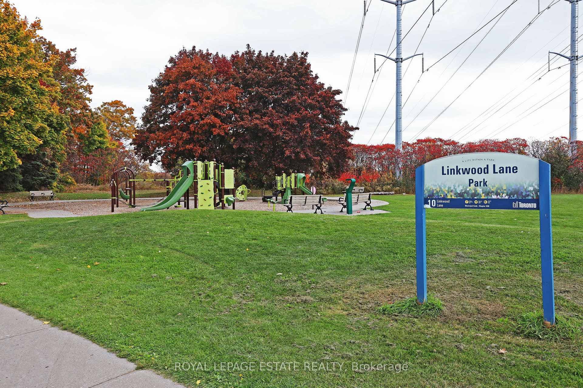 Playground with soccer field