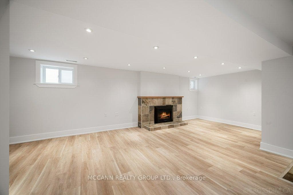 Lower level living room & dining room