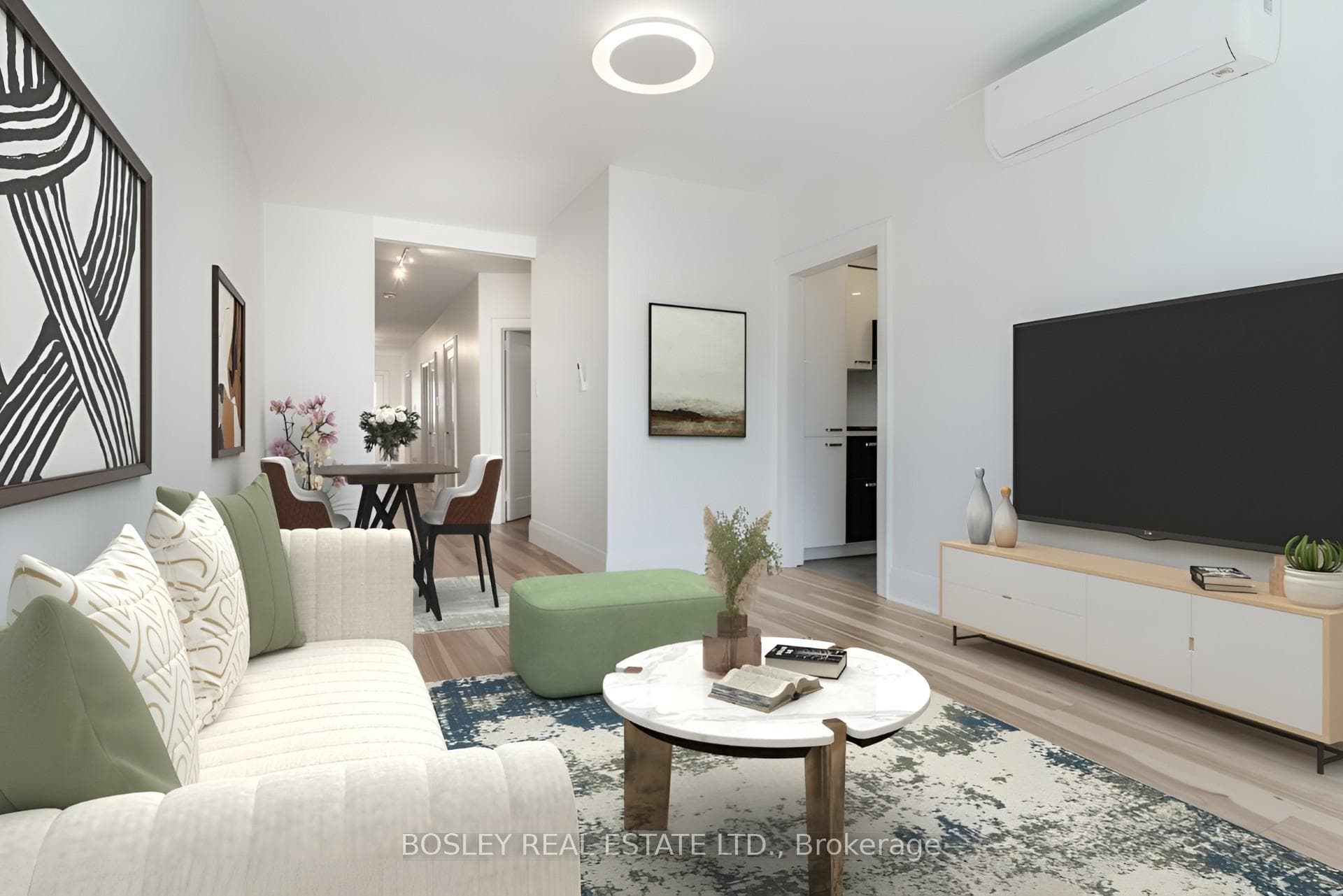 Living & Dining Virtually Staged