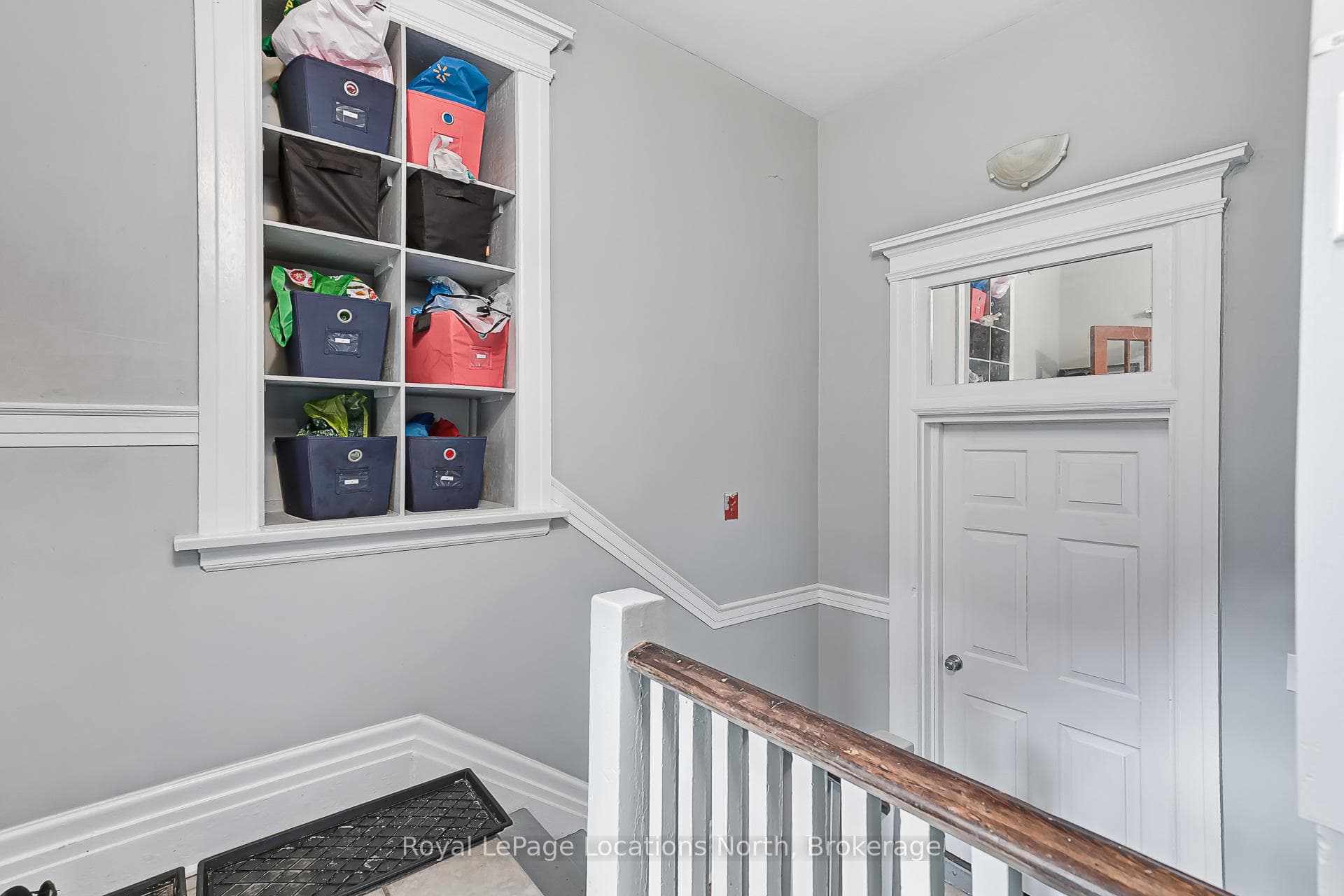 Stairs to back apartment/family room