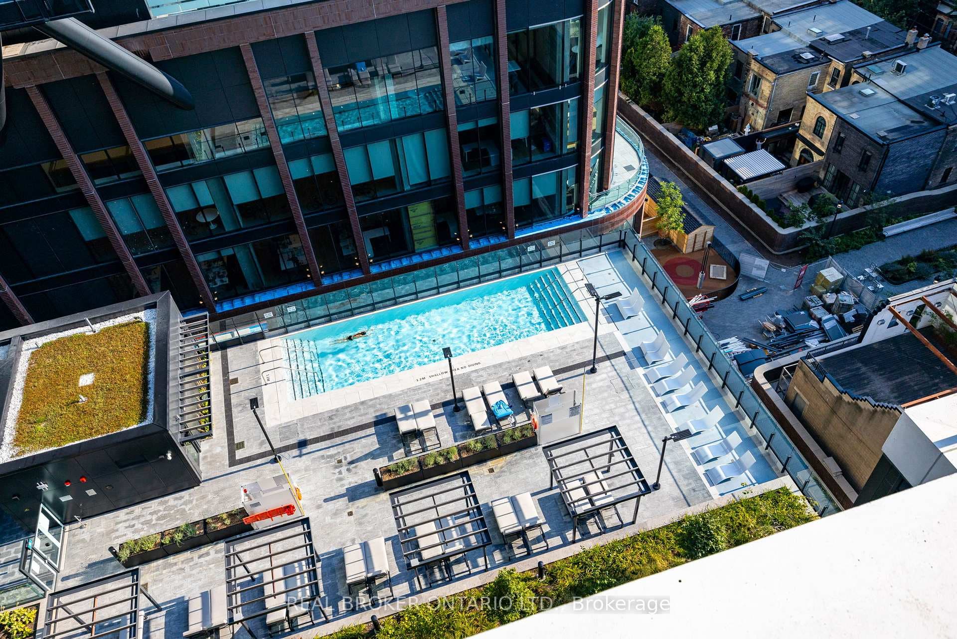 View From Terrace To Rooftop Pool