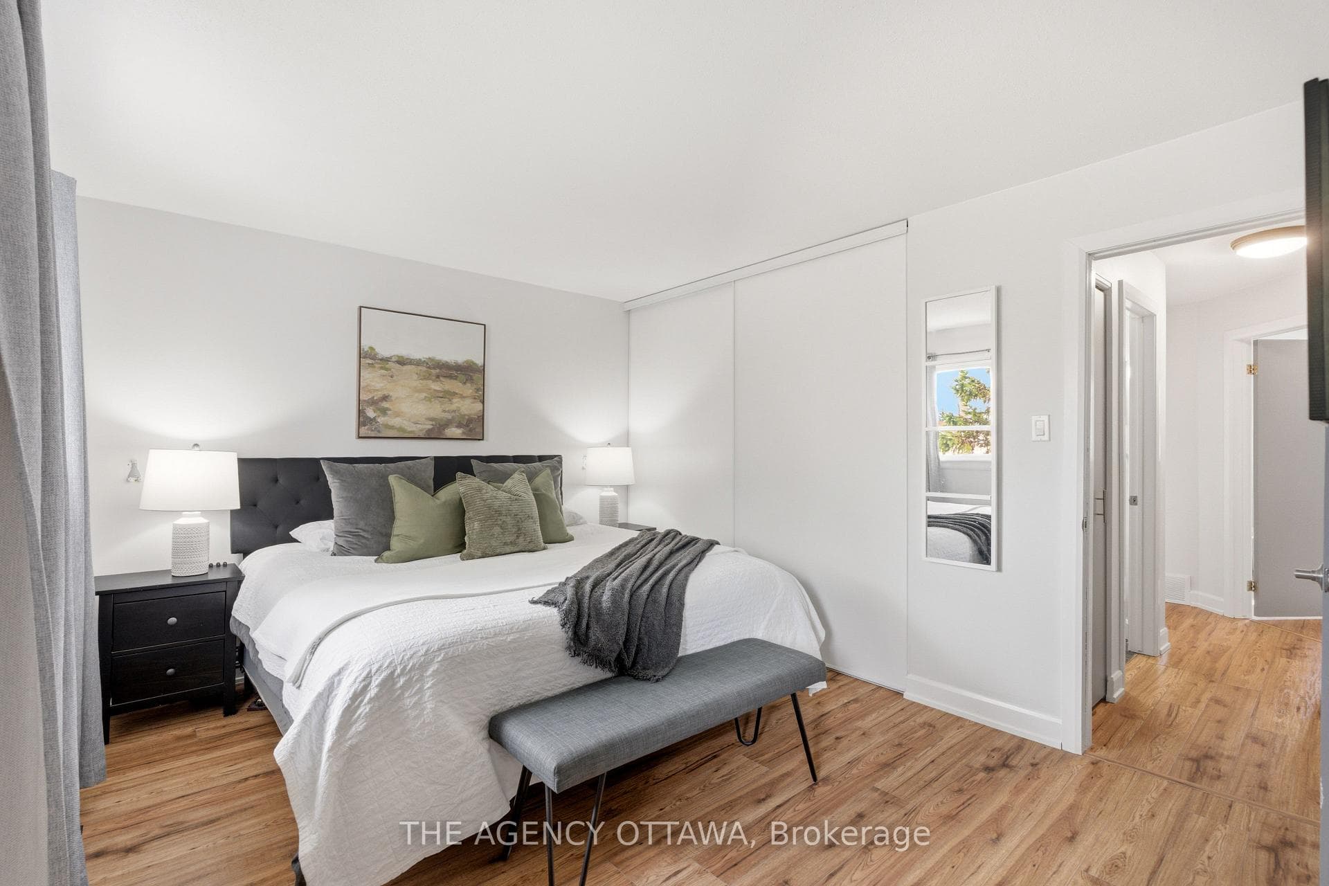 Primary bedroom with ample space & closet space