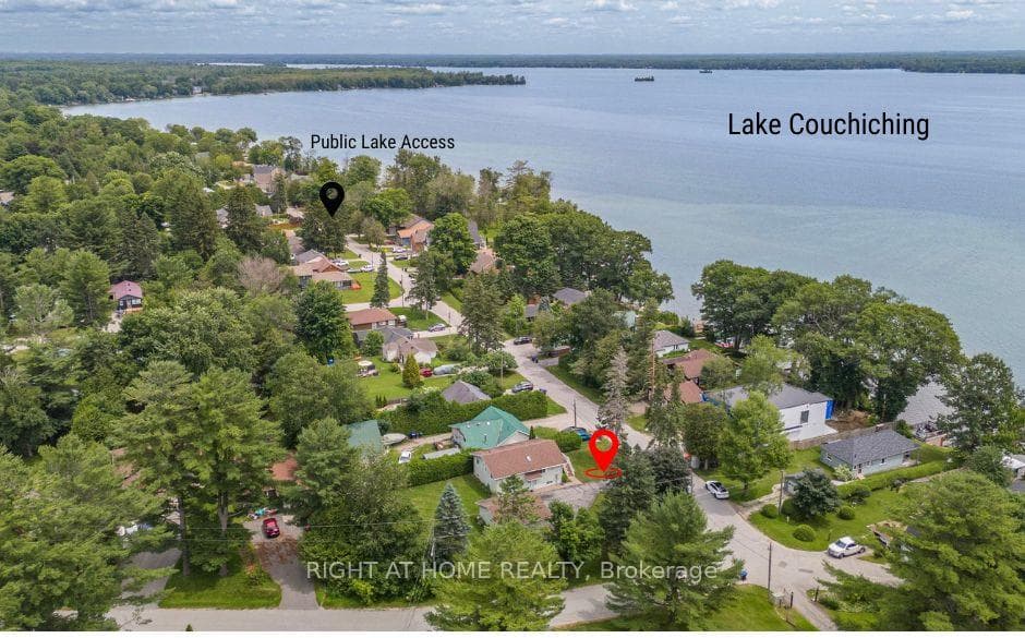 Walk to Public Lake Access for Lake Couchiching!