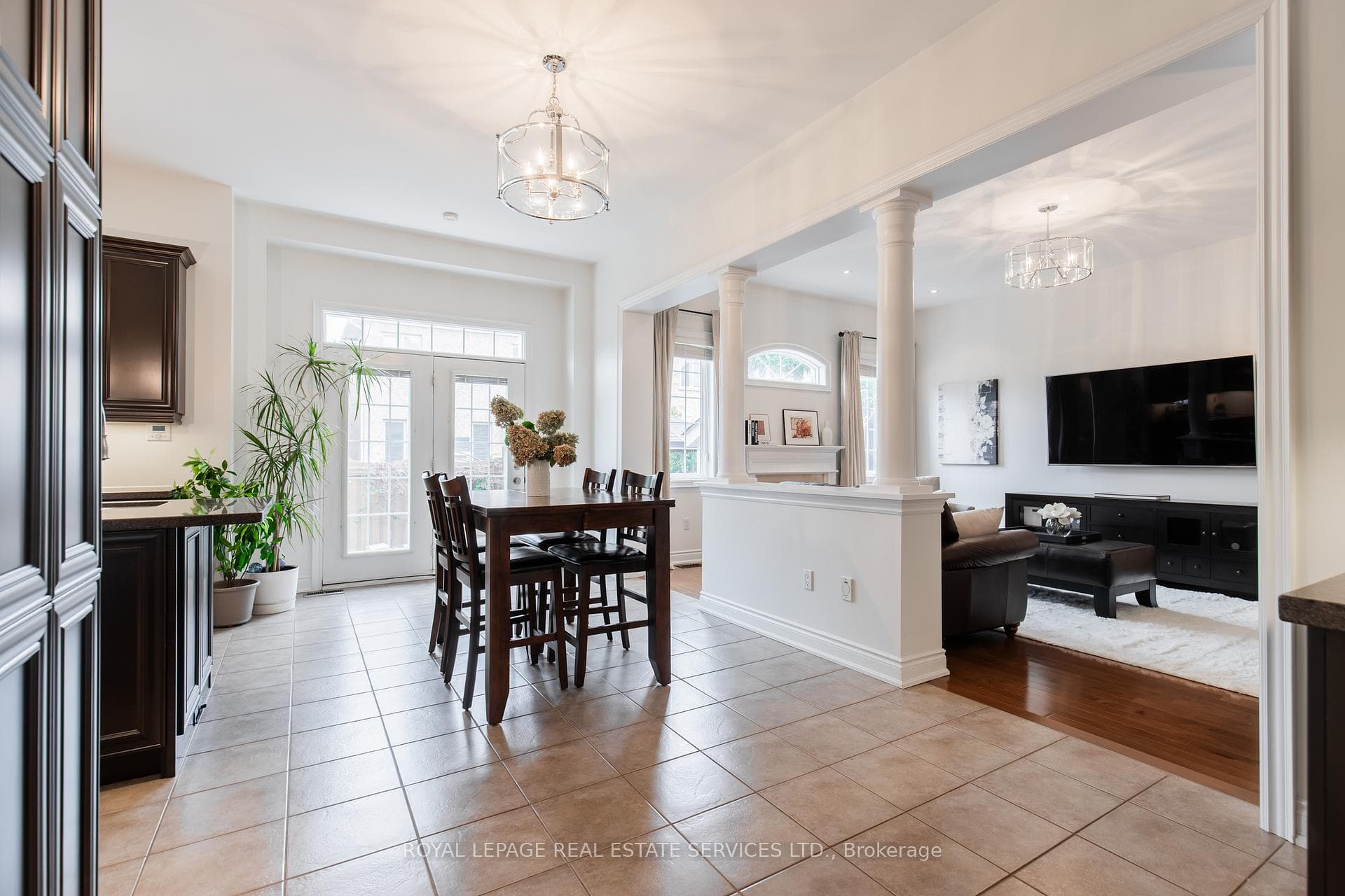 Eat in Kitchen, garden doors to backyard