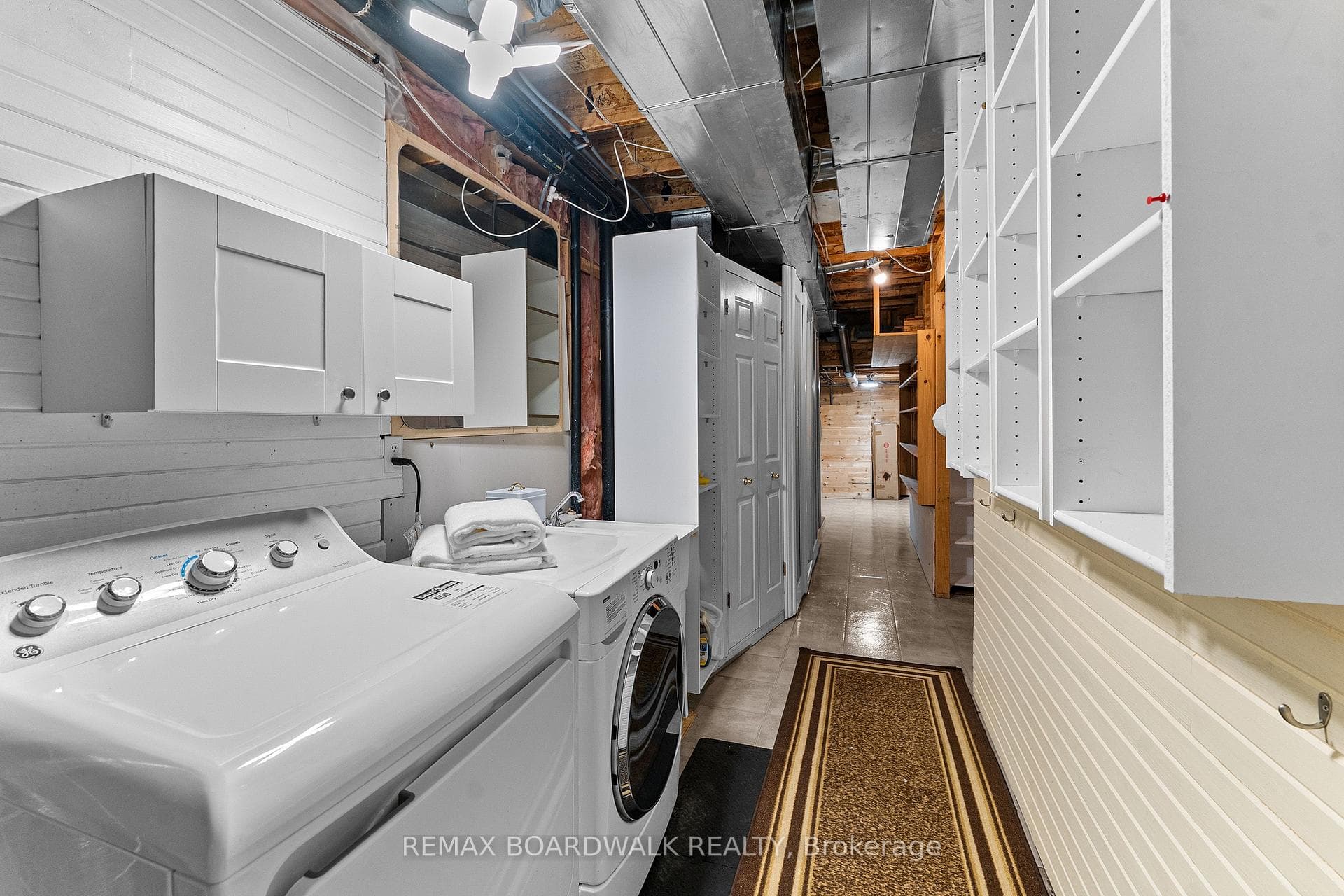 Storage areas down the hallway