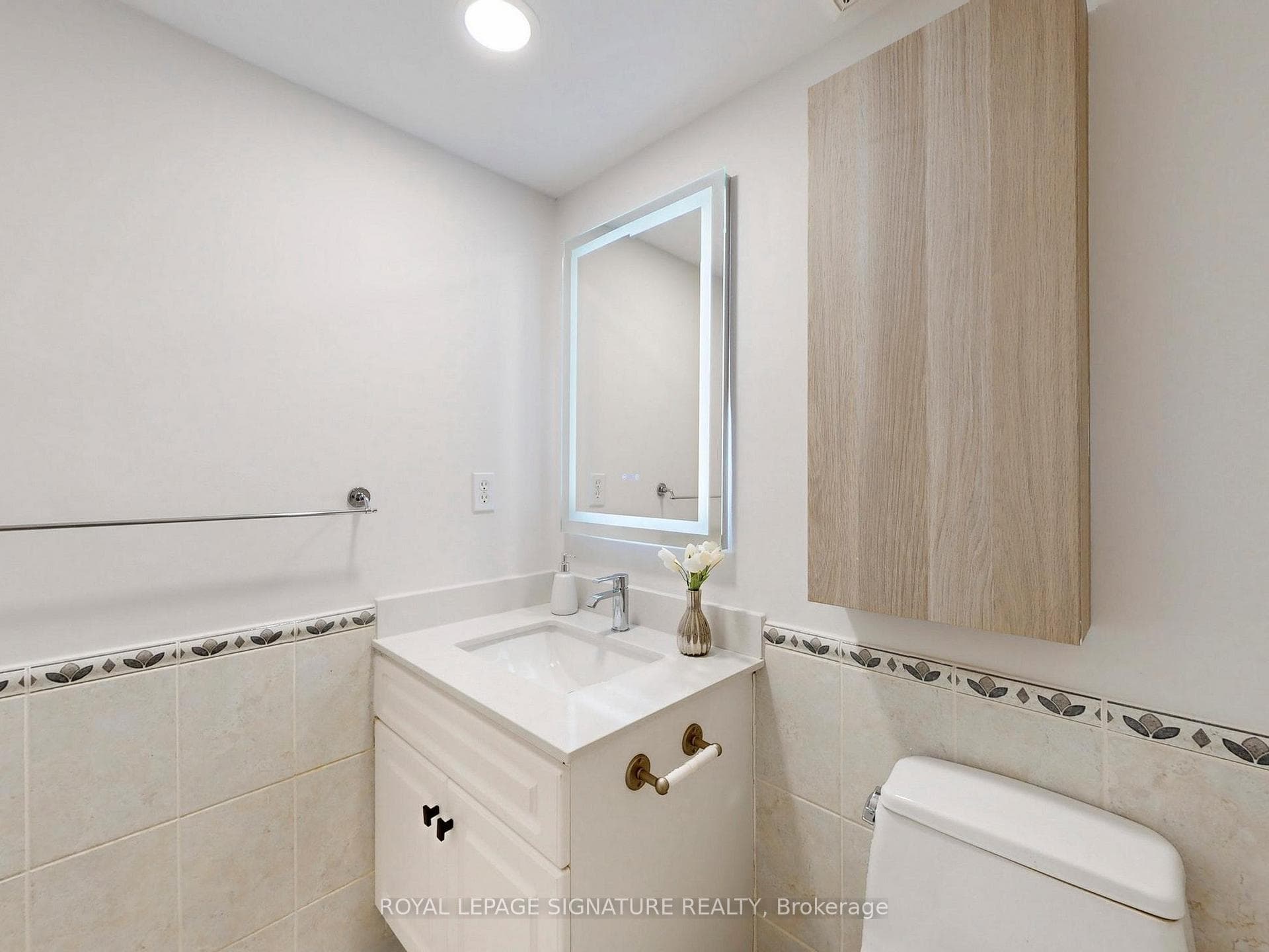 Upgraded powder room