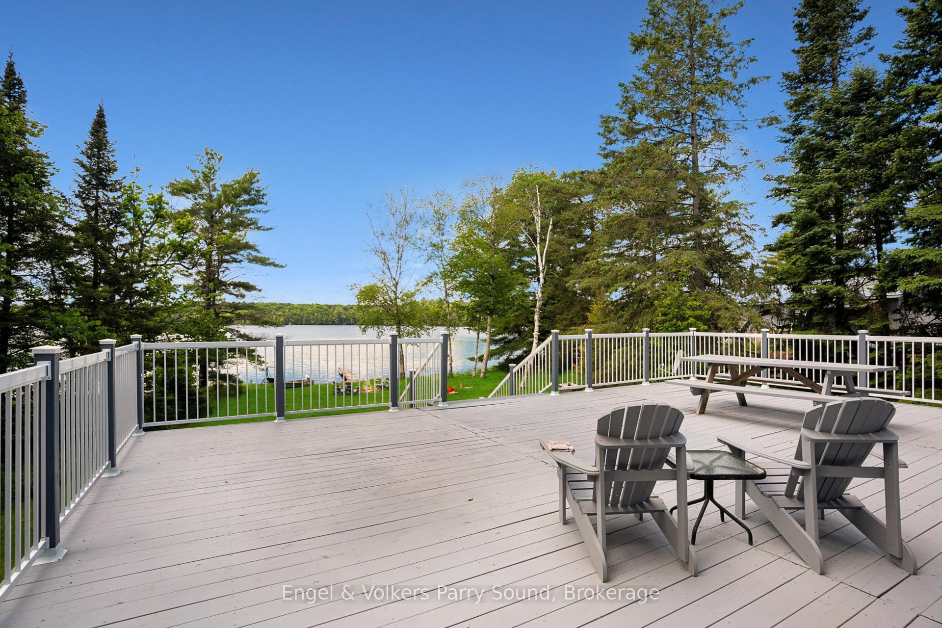 Lakeside deck
