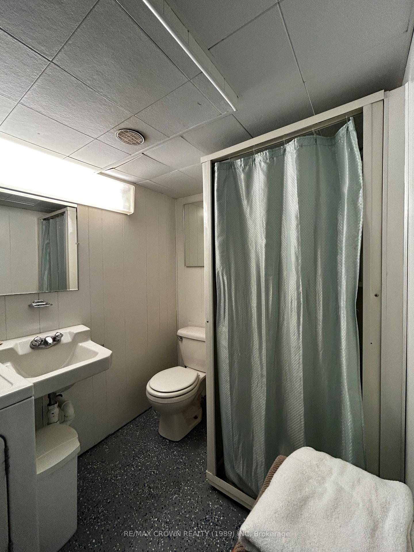 lower level 3 pc bathroom with laundry