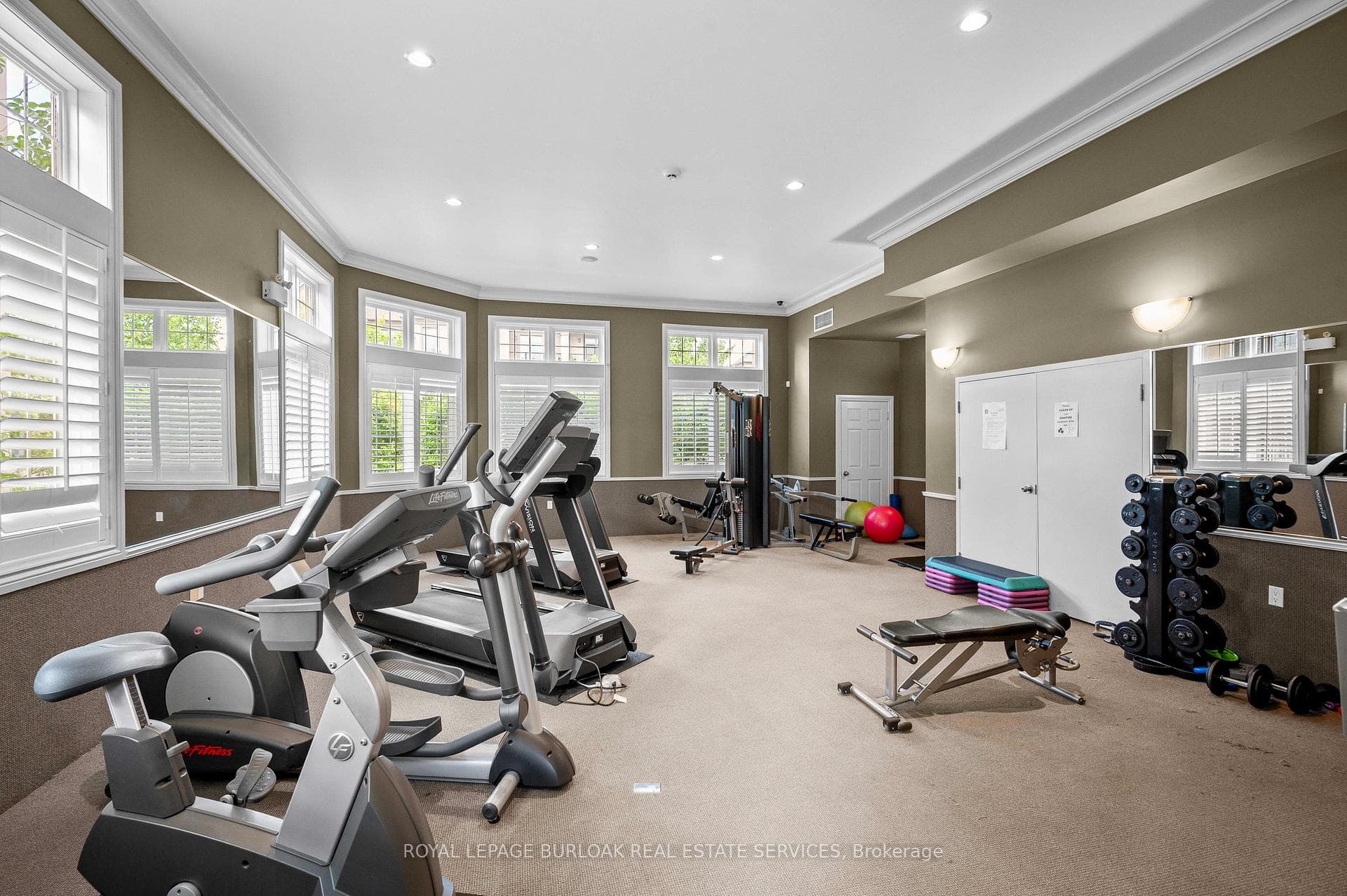 Fully Outfitted Fitness Room