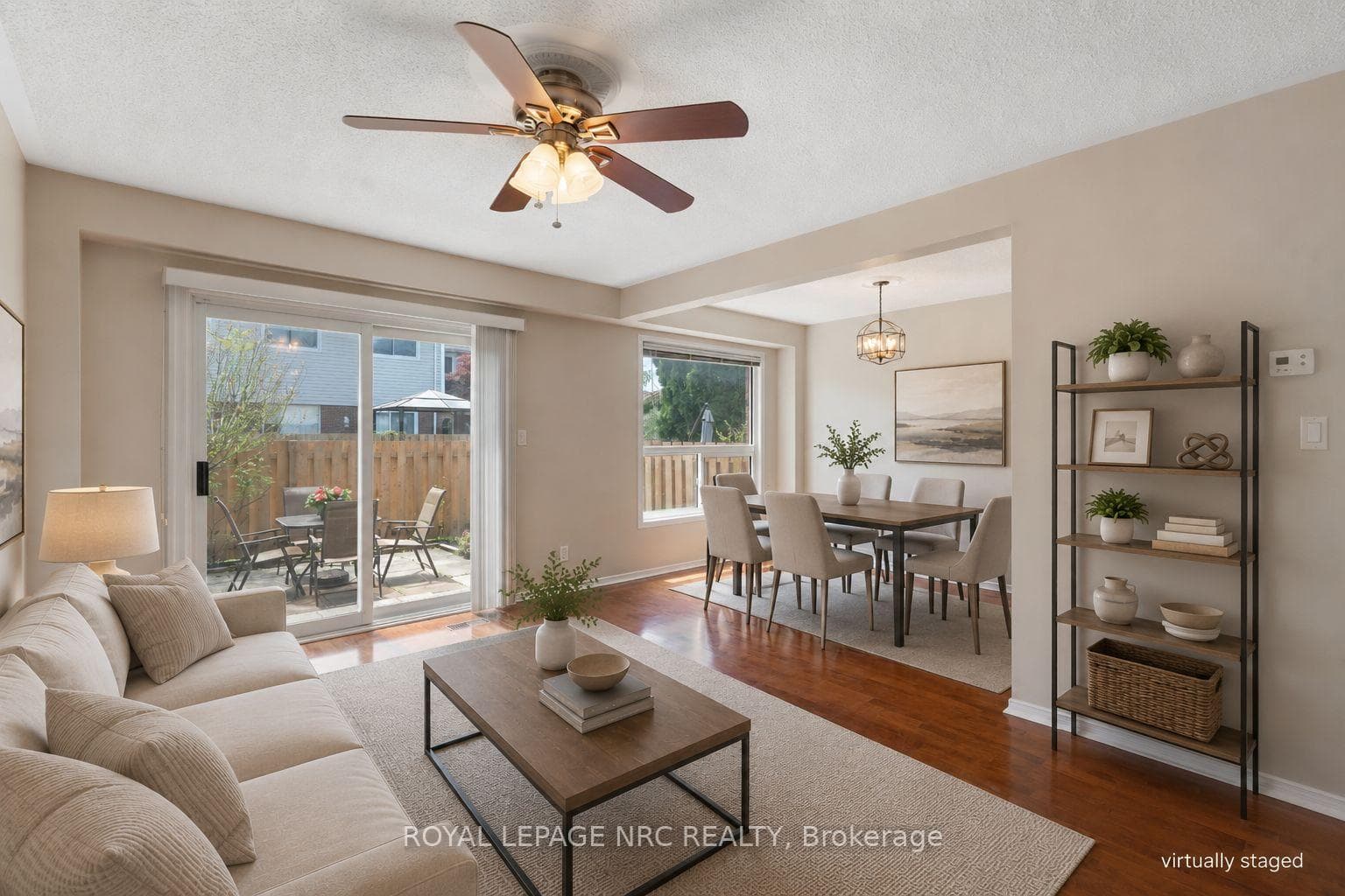 Living/dining room - Virtually Staged