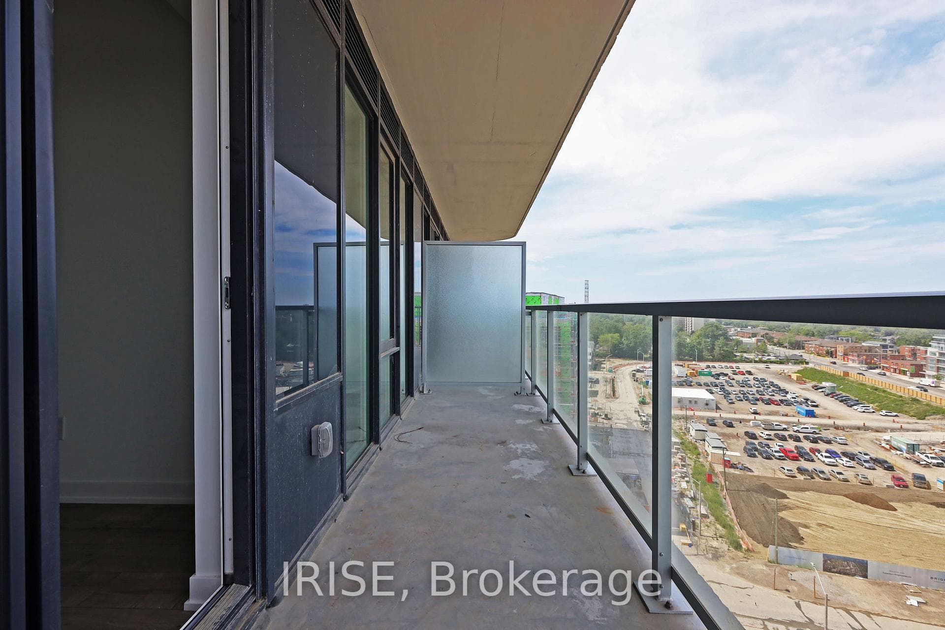 Another angle of the balcony with city view