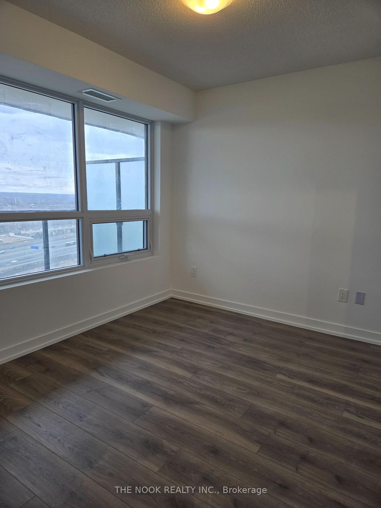 Bedroom with large window