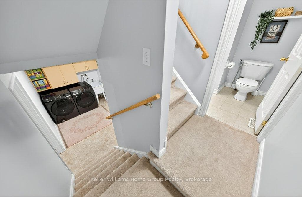 Stairs to basement level