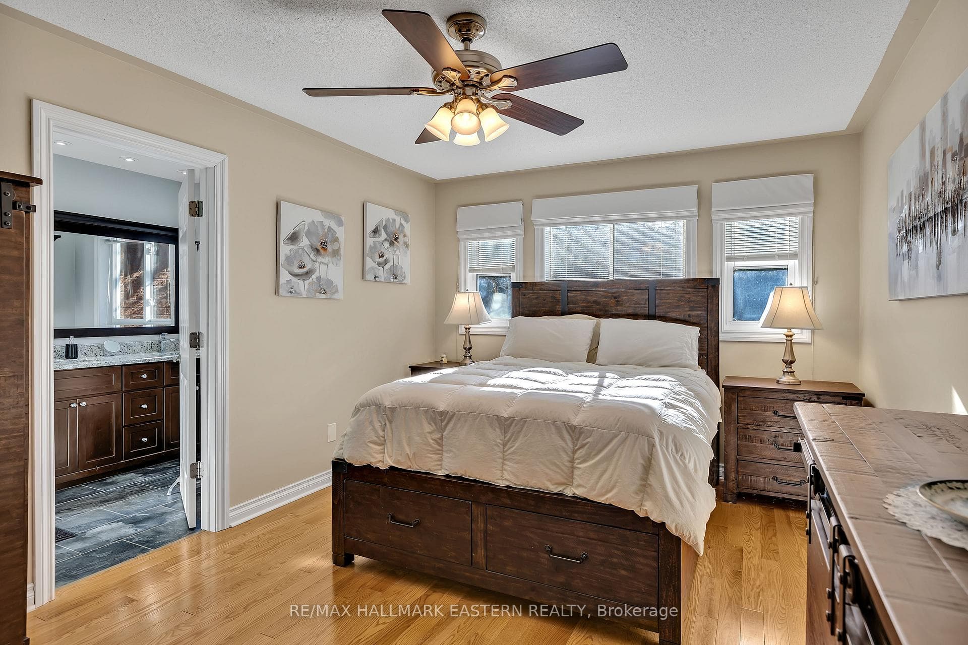 Primary bedroom with ensuit and walk-in closet