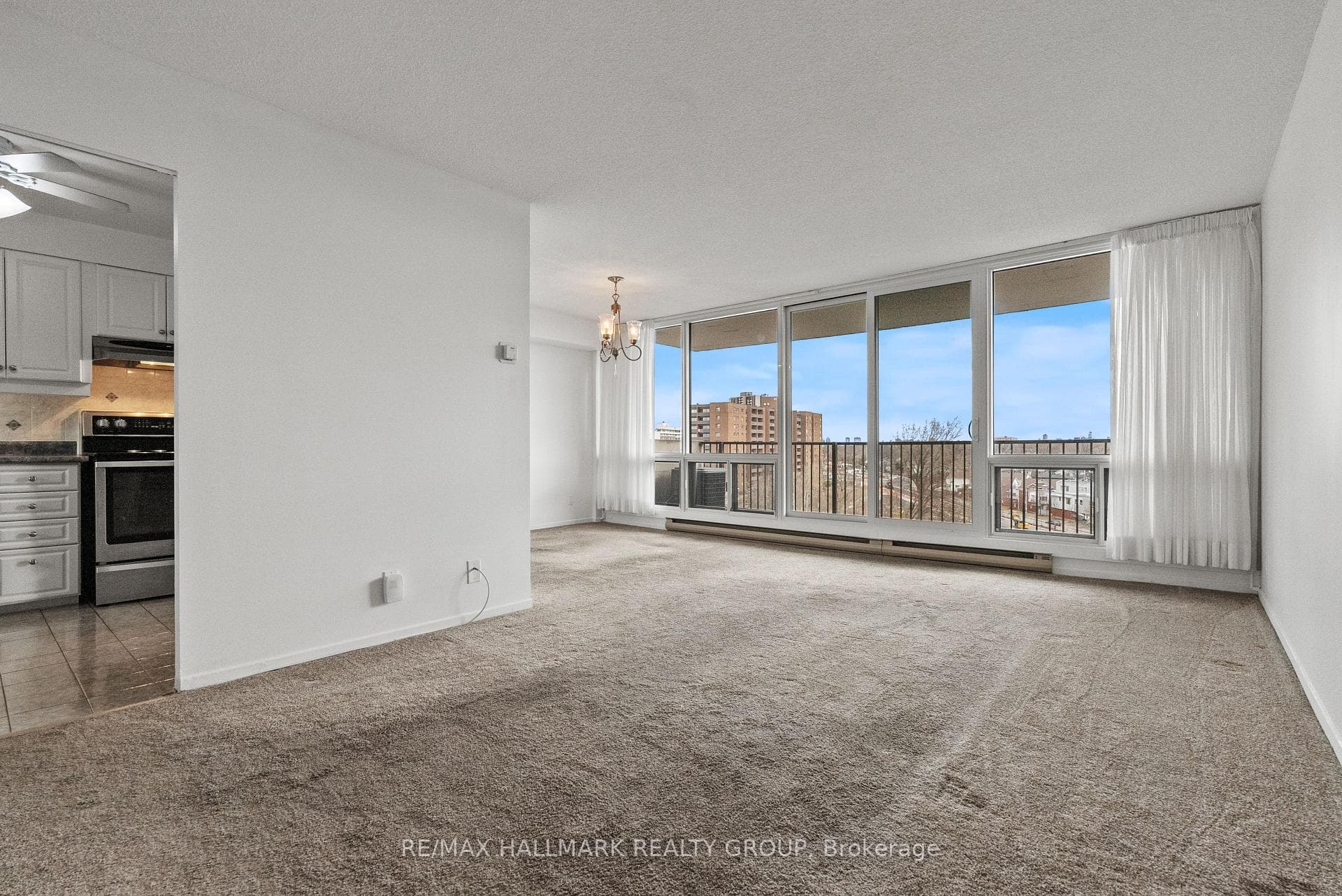 So bright with floor to ceiling windows!