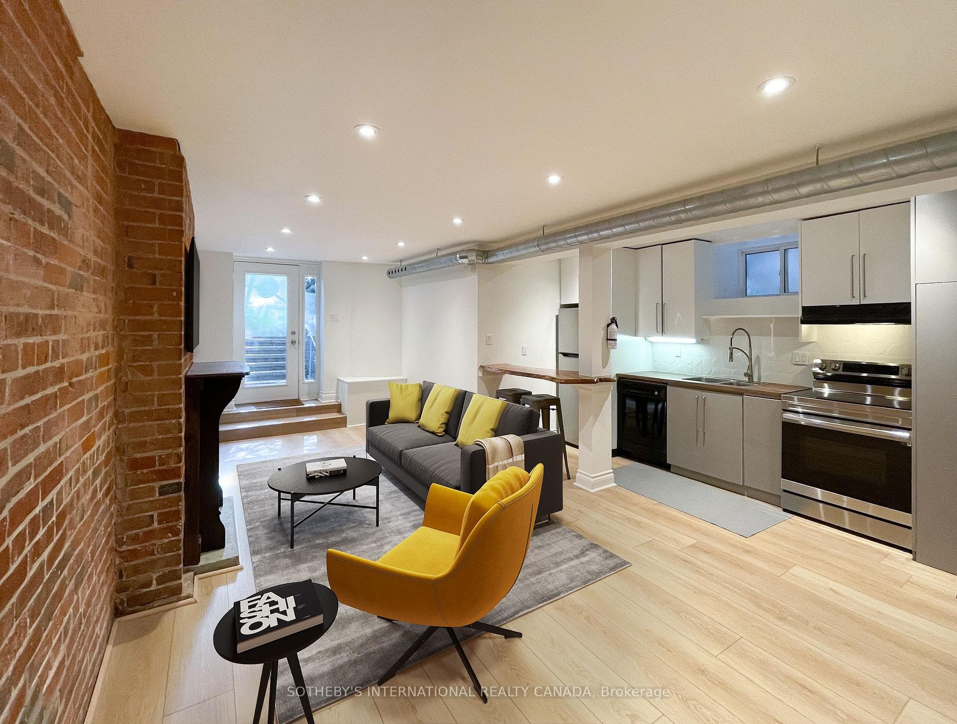 Open Floor Plan Living and Kitchen