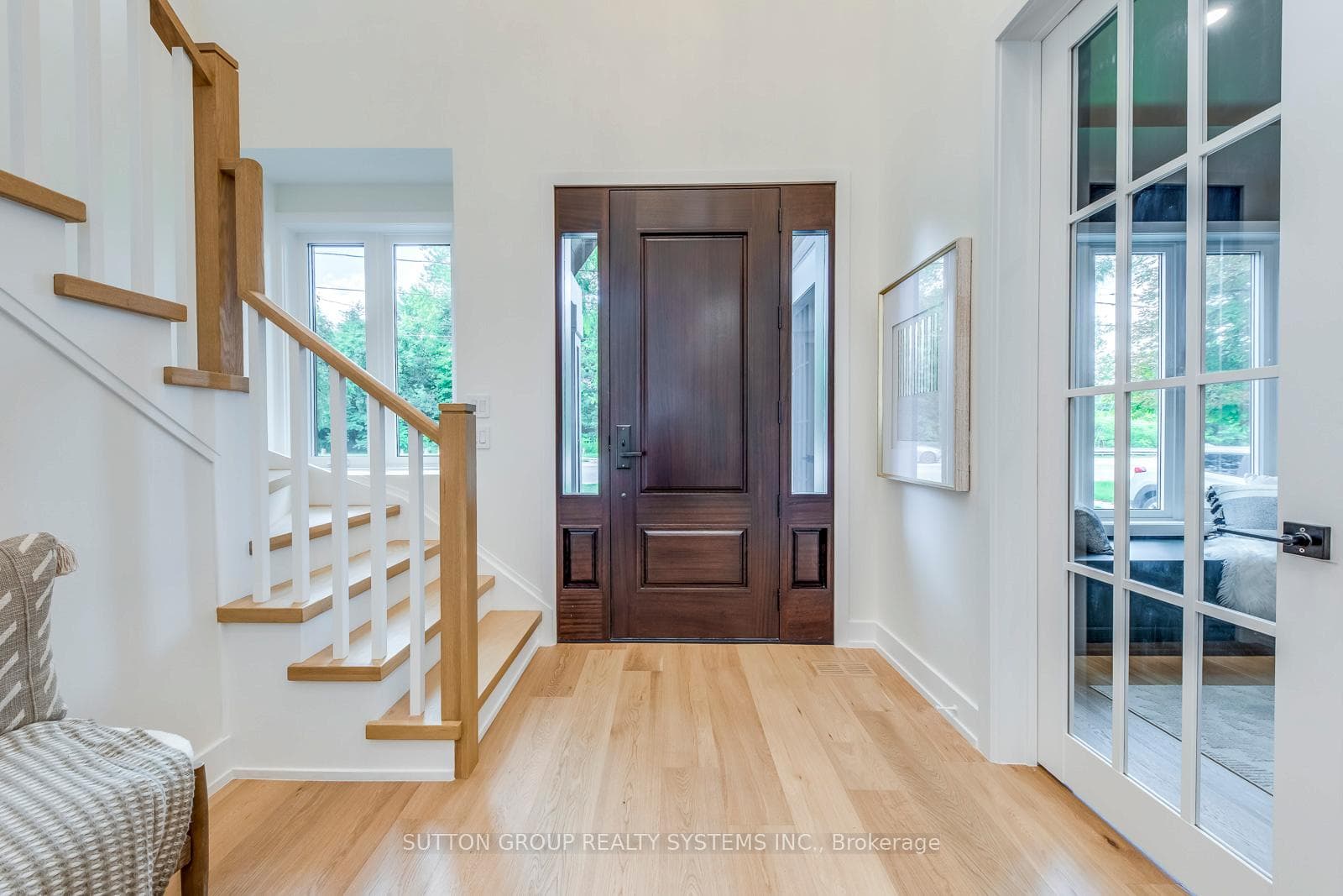 Foyer, Solid Mahogany Door