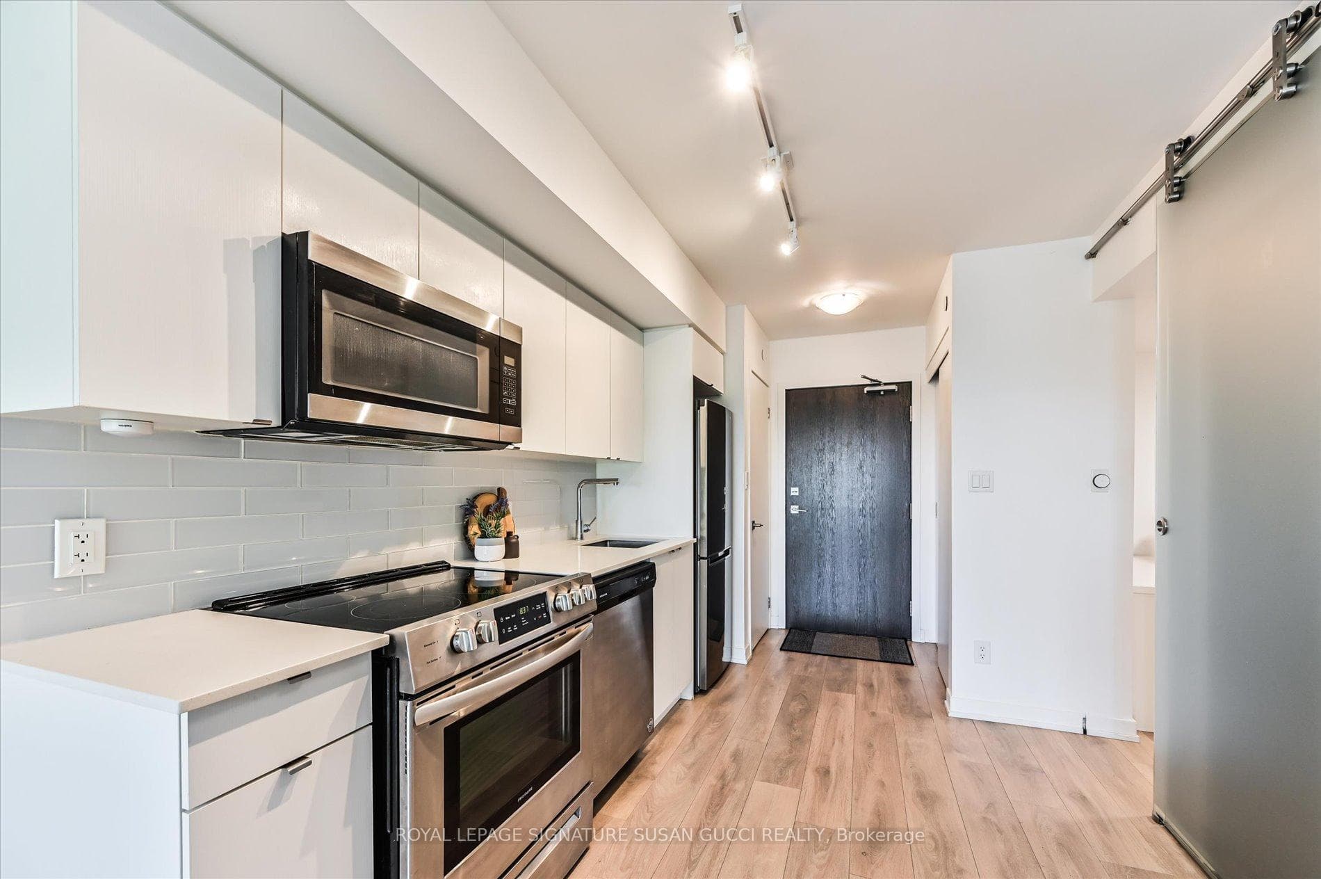 Built-in stainless steel appliances