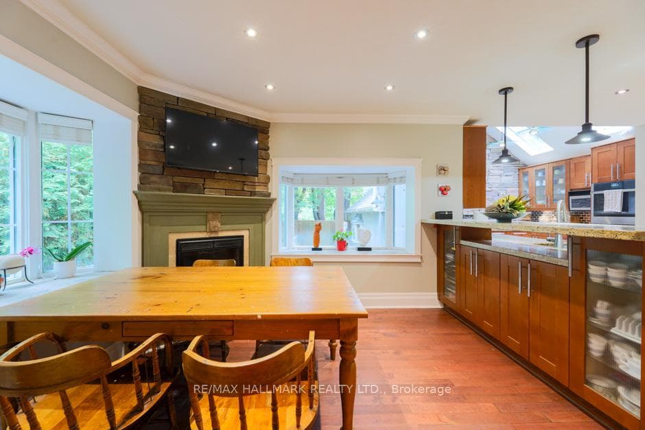 Eat In Kitchen With Fireplace