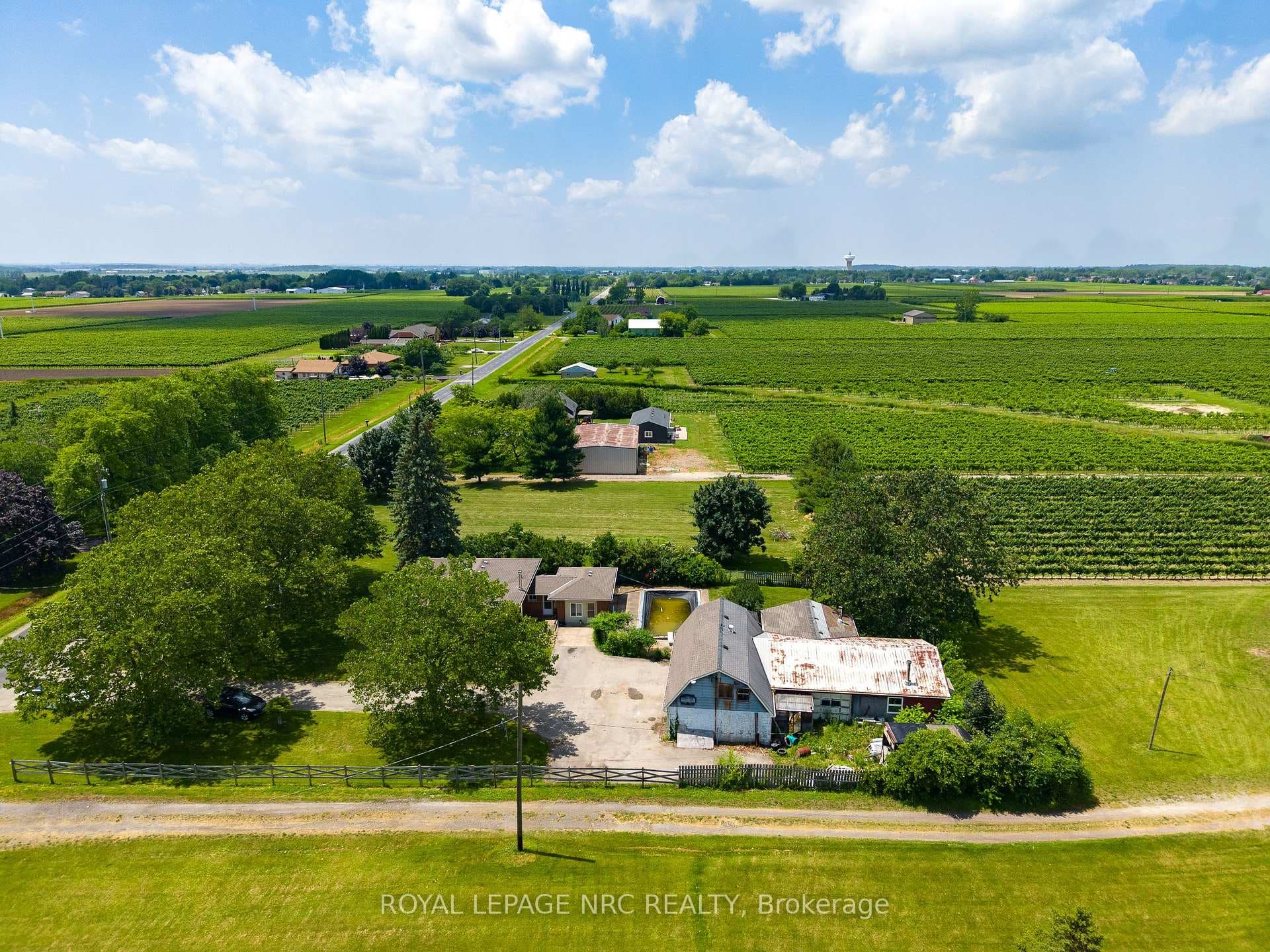 Bird's-eye view of the whole property
