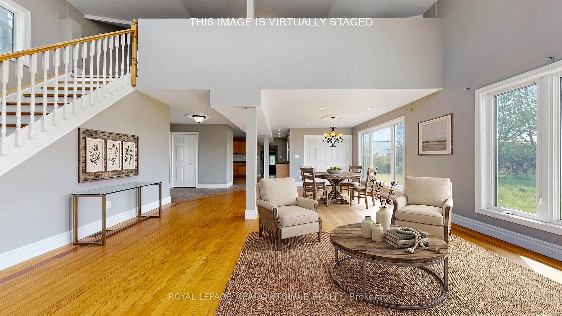 Living Dining Room Virtually Staged