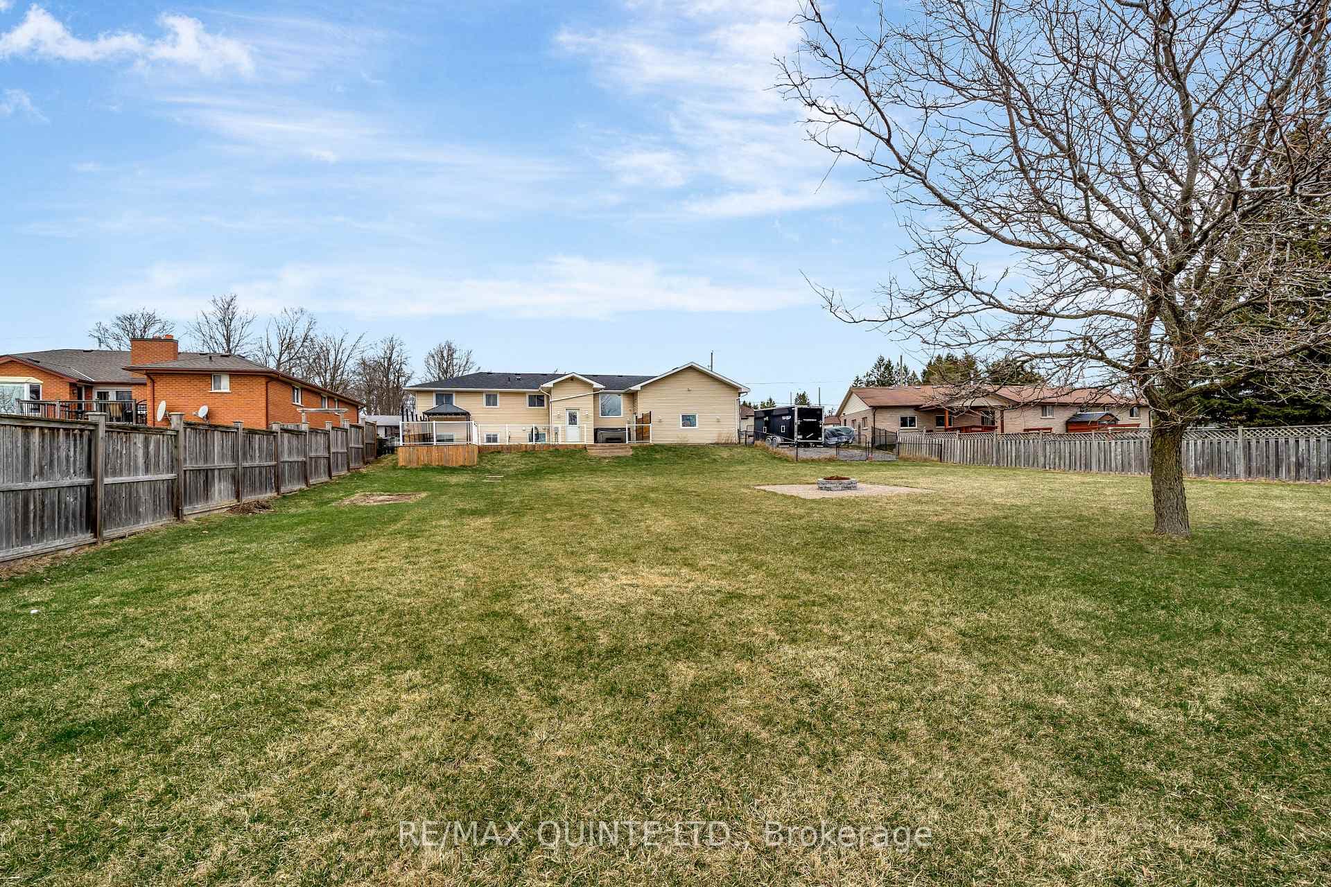 Huge back yard with sheds