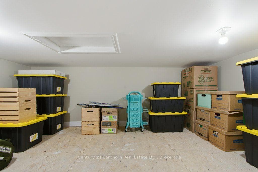 Finished loft space in garage.
