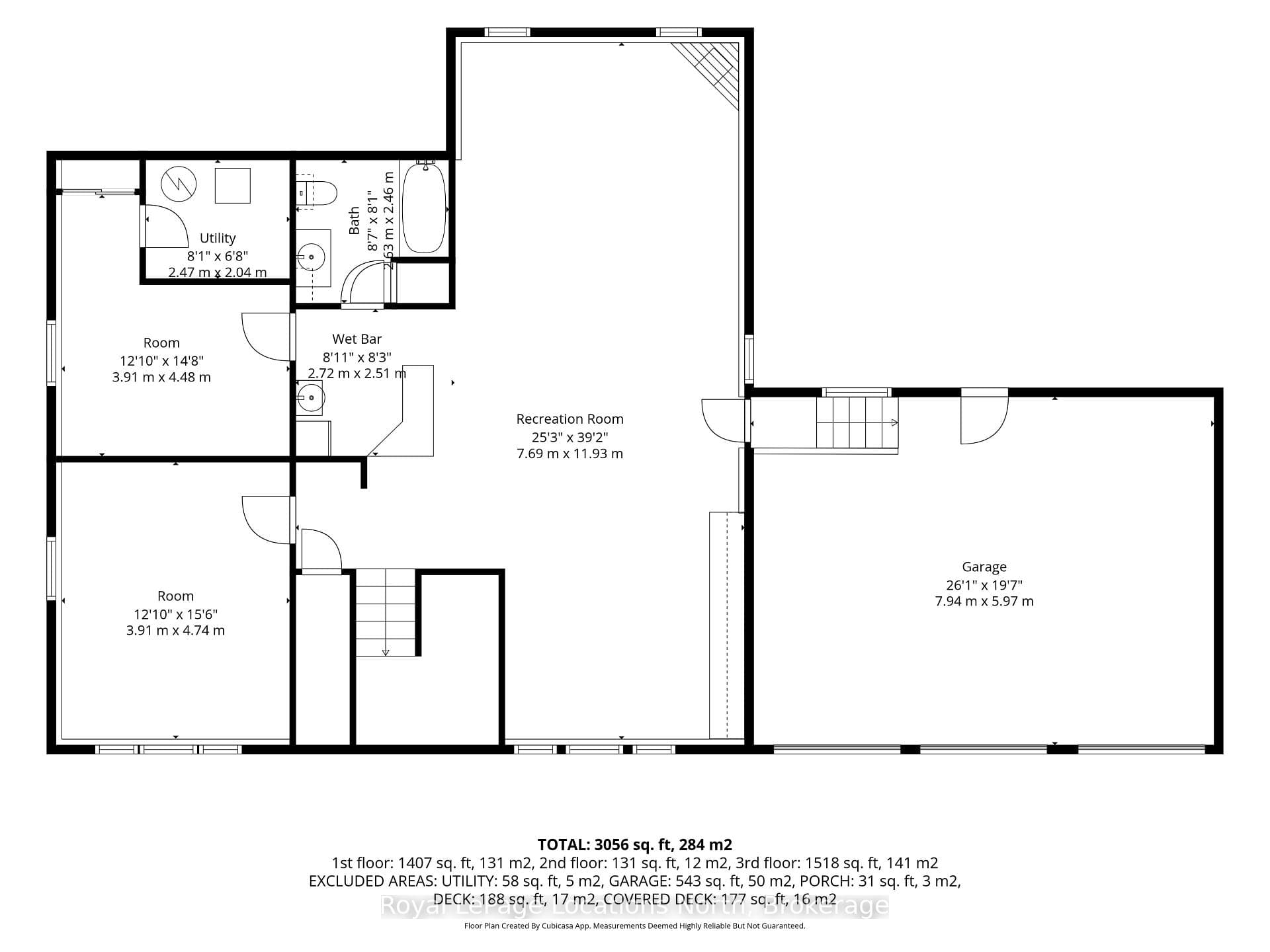 Floor Plan of Basement Area
