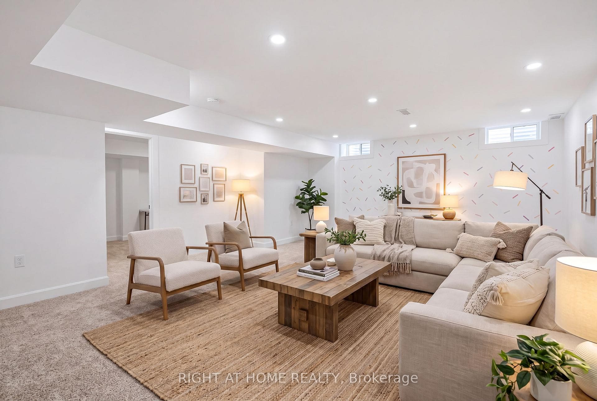 Virtually Staged lower level