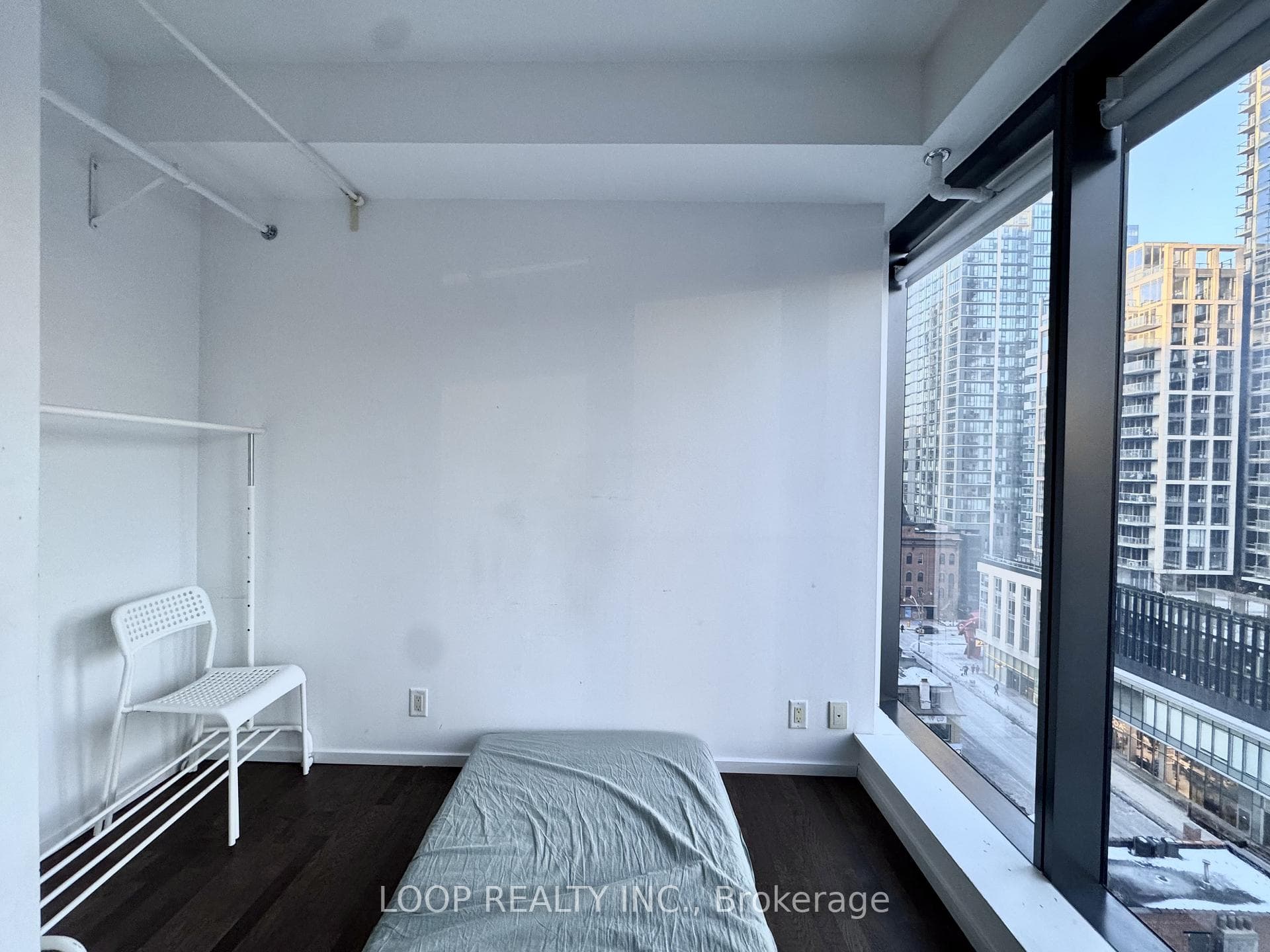 Den with single bed illustration