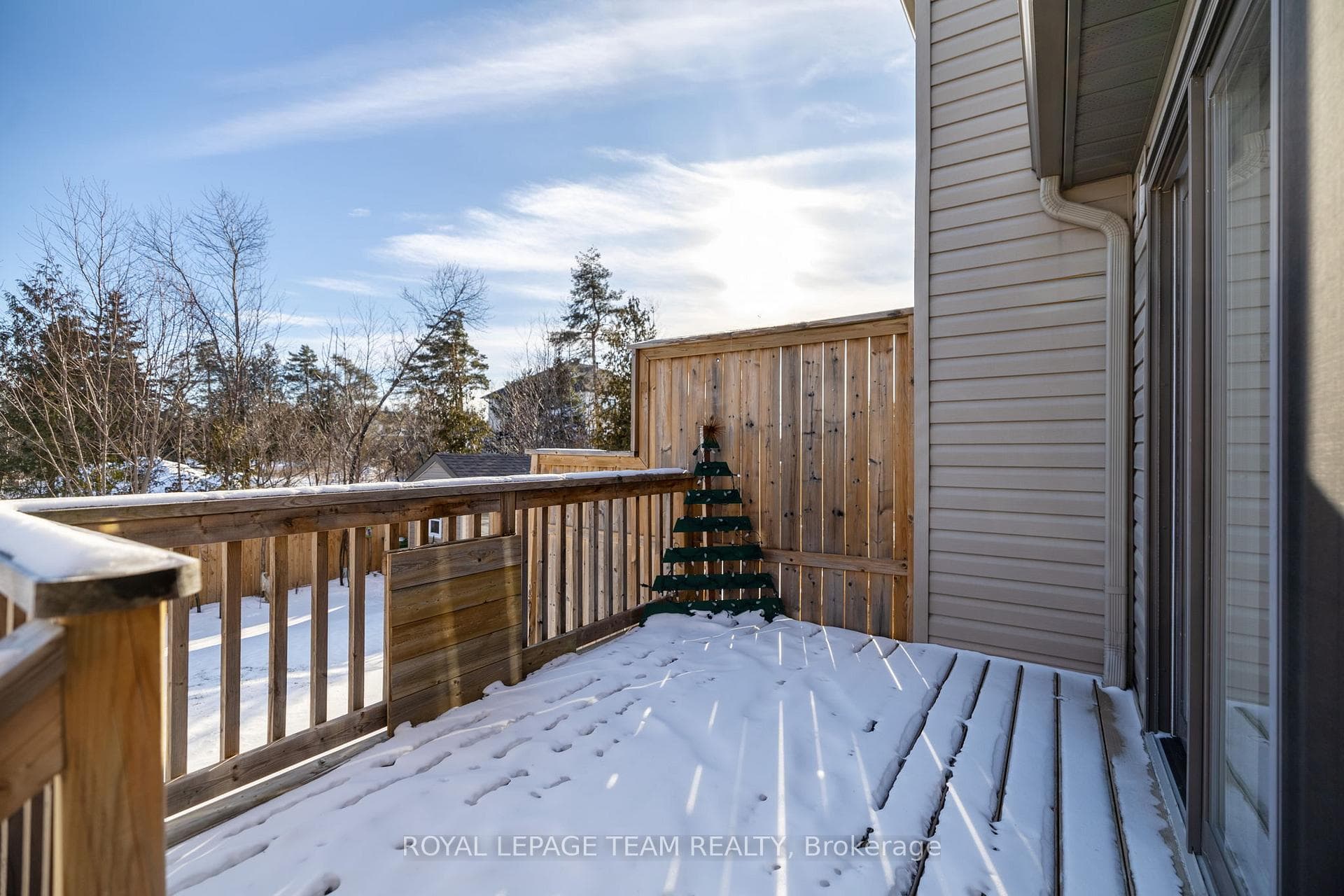 Rear patio is private.