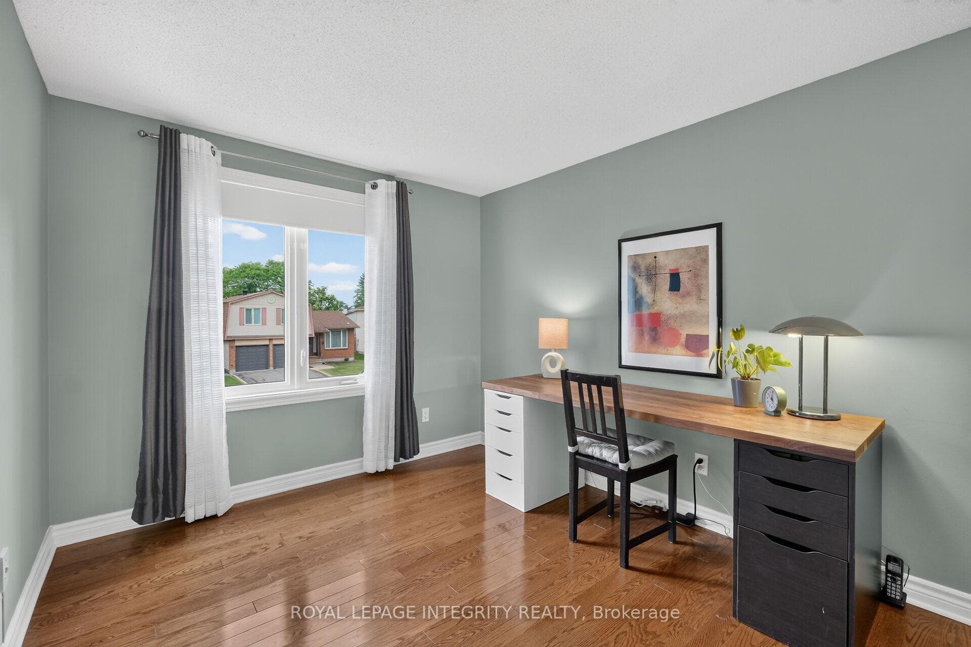 Third bedroom used as an office
