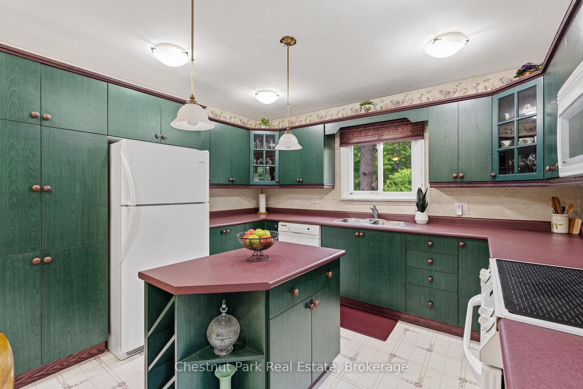 Kitchen with ample cupboards
