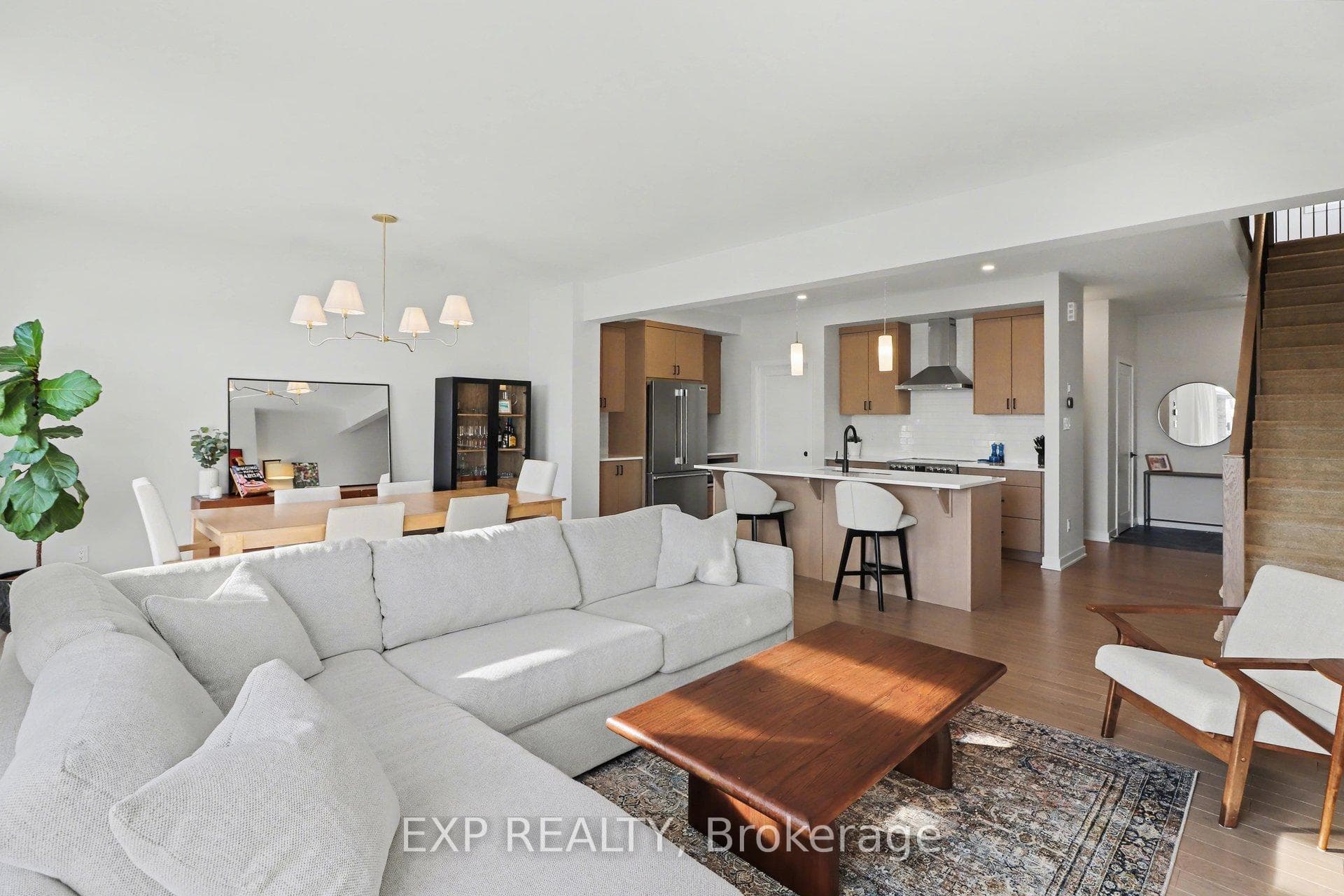 Open concept layout ideal for entertaining.
