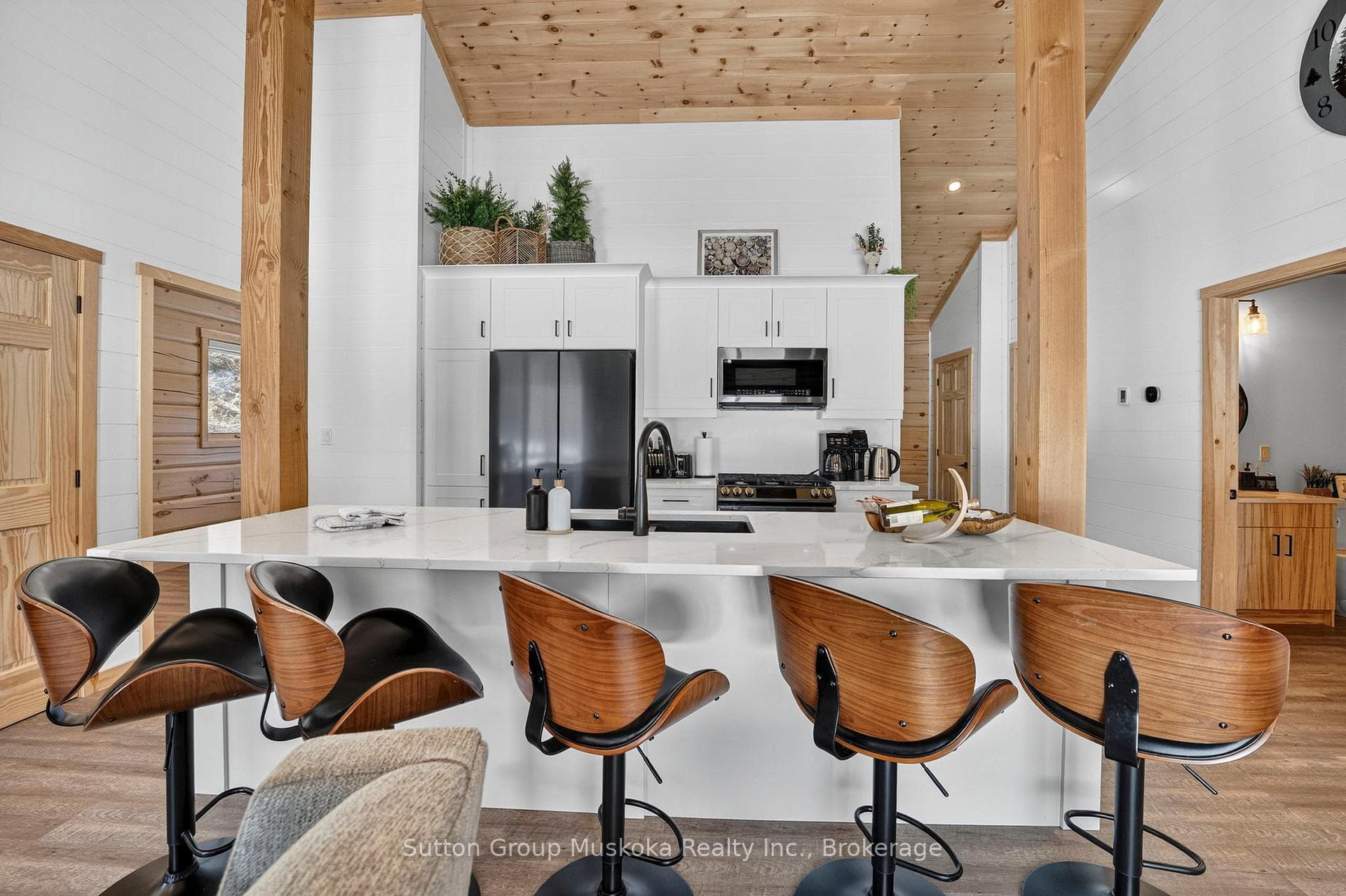 Open concept Kitchen, dining and living area