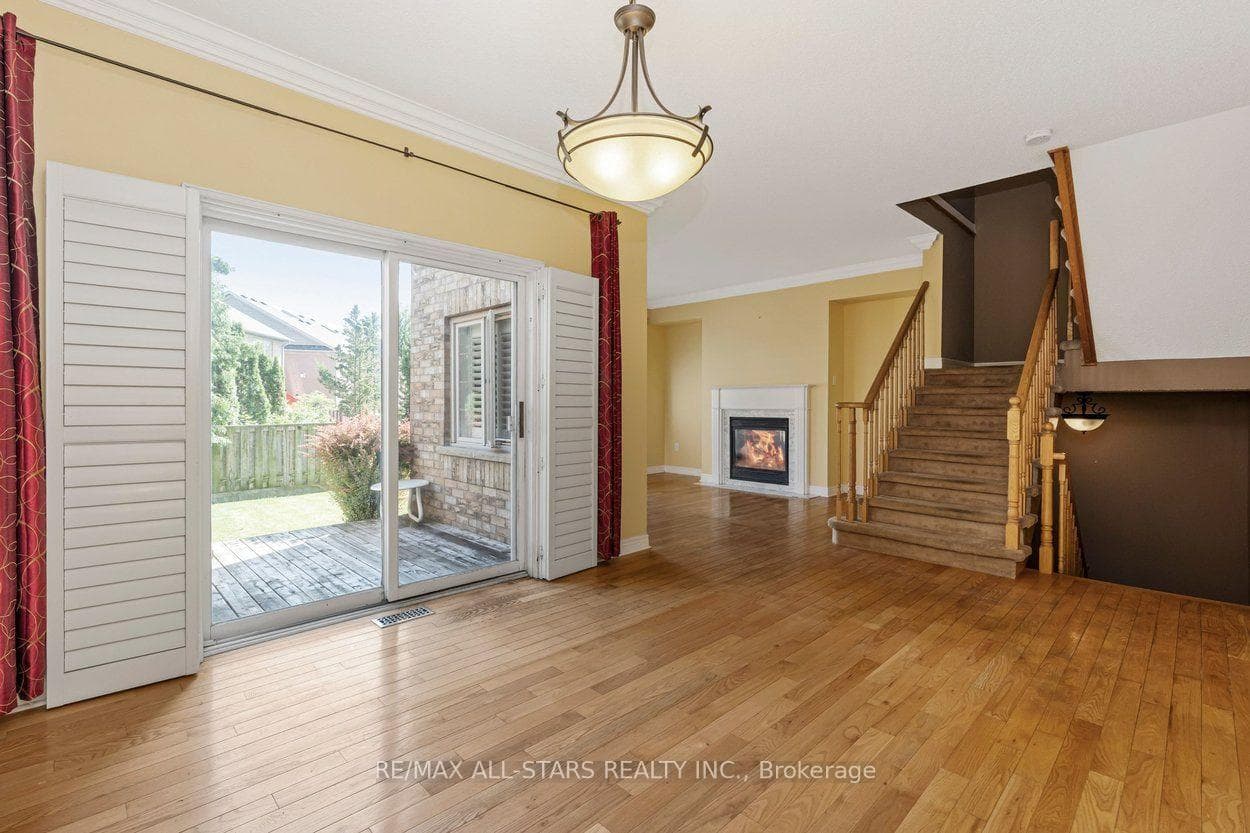 Dining room area open concept walk out to backyard