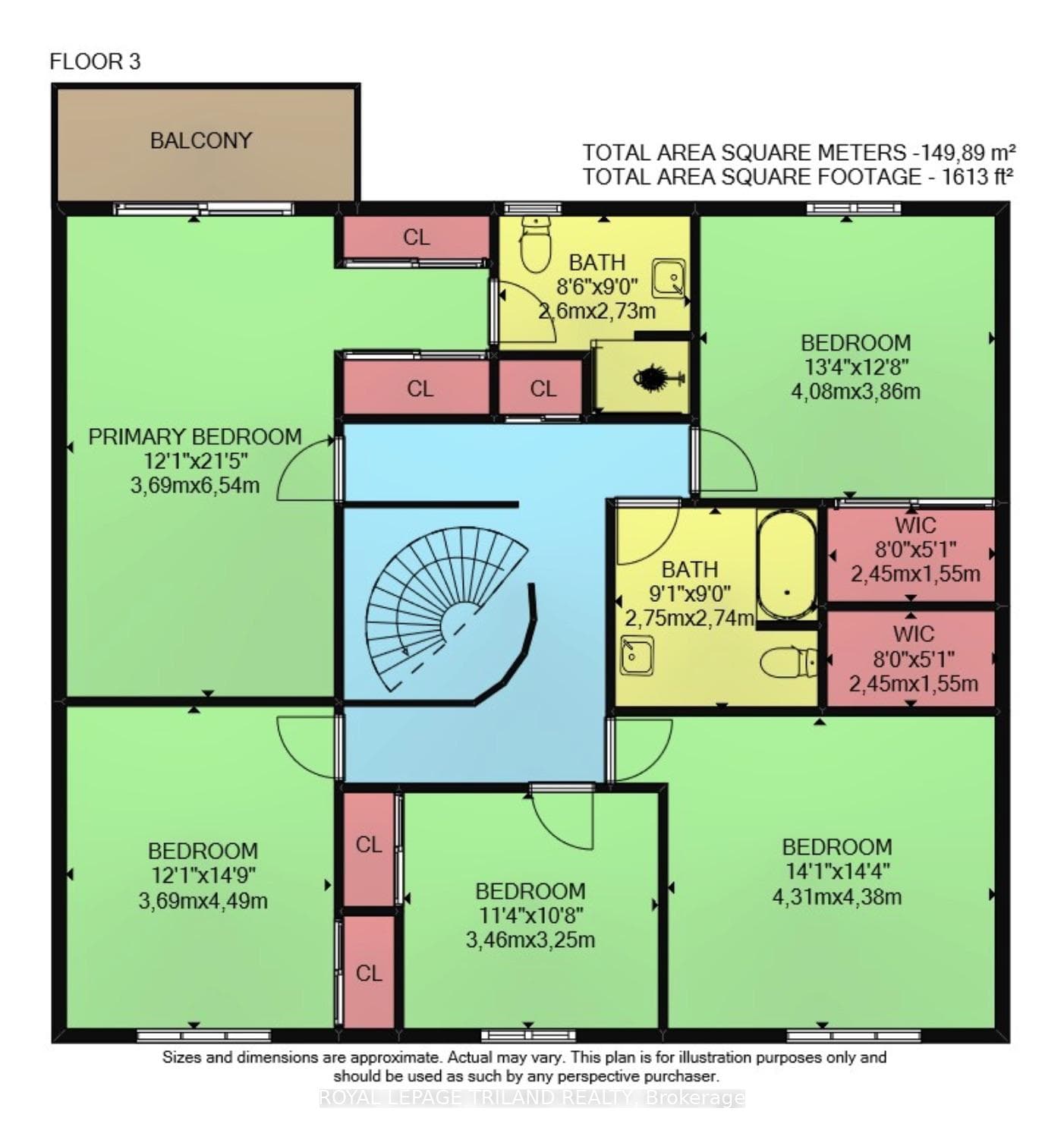 Second Level: Floor Plan