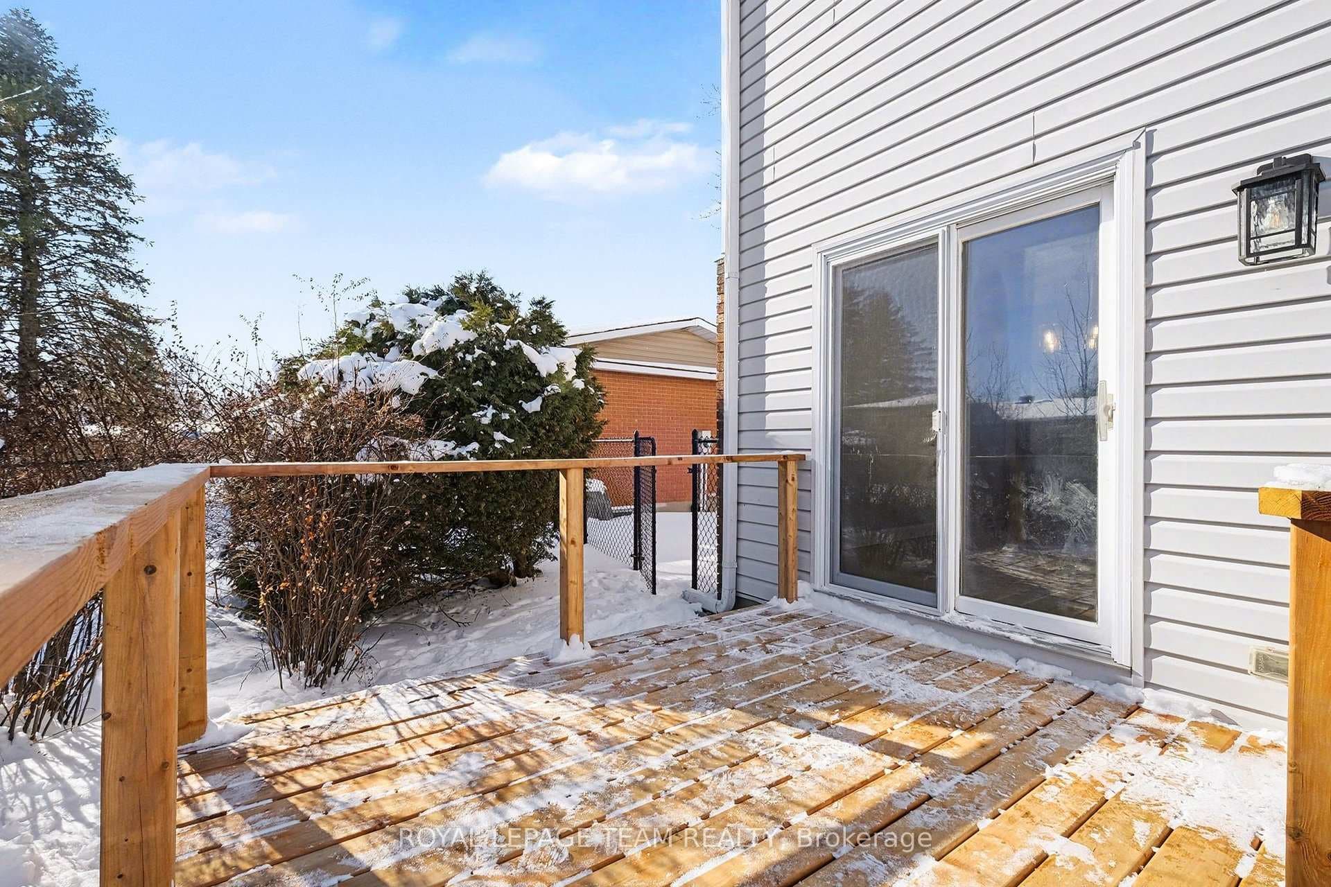 New back deck.