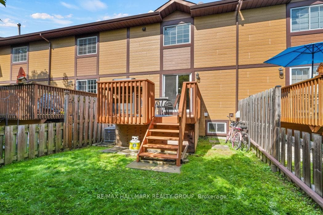 Fully fenced backyard.