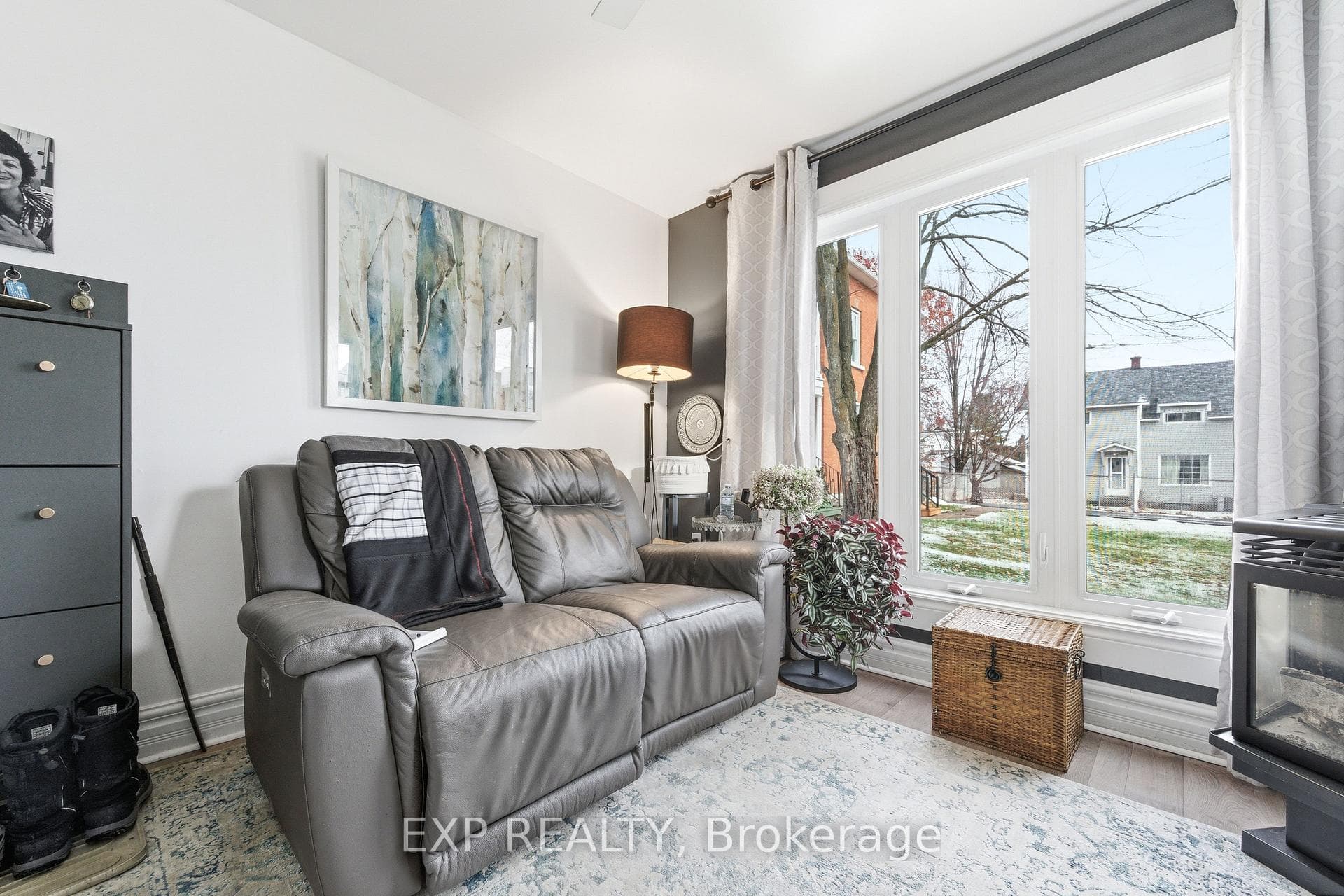 Nice and bright with view of the street