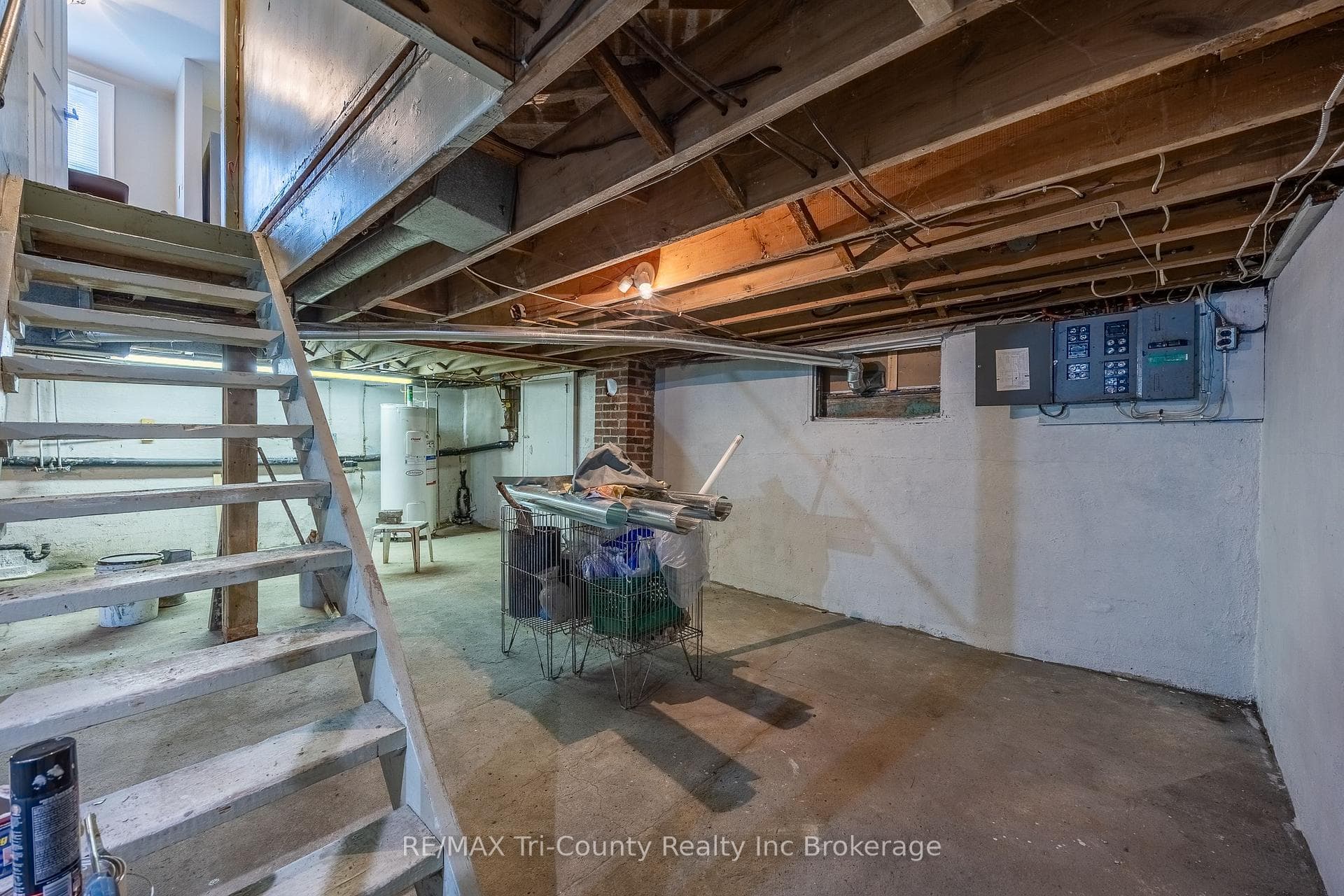 unfinished basement