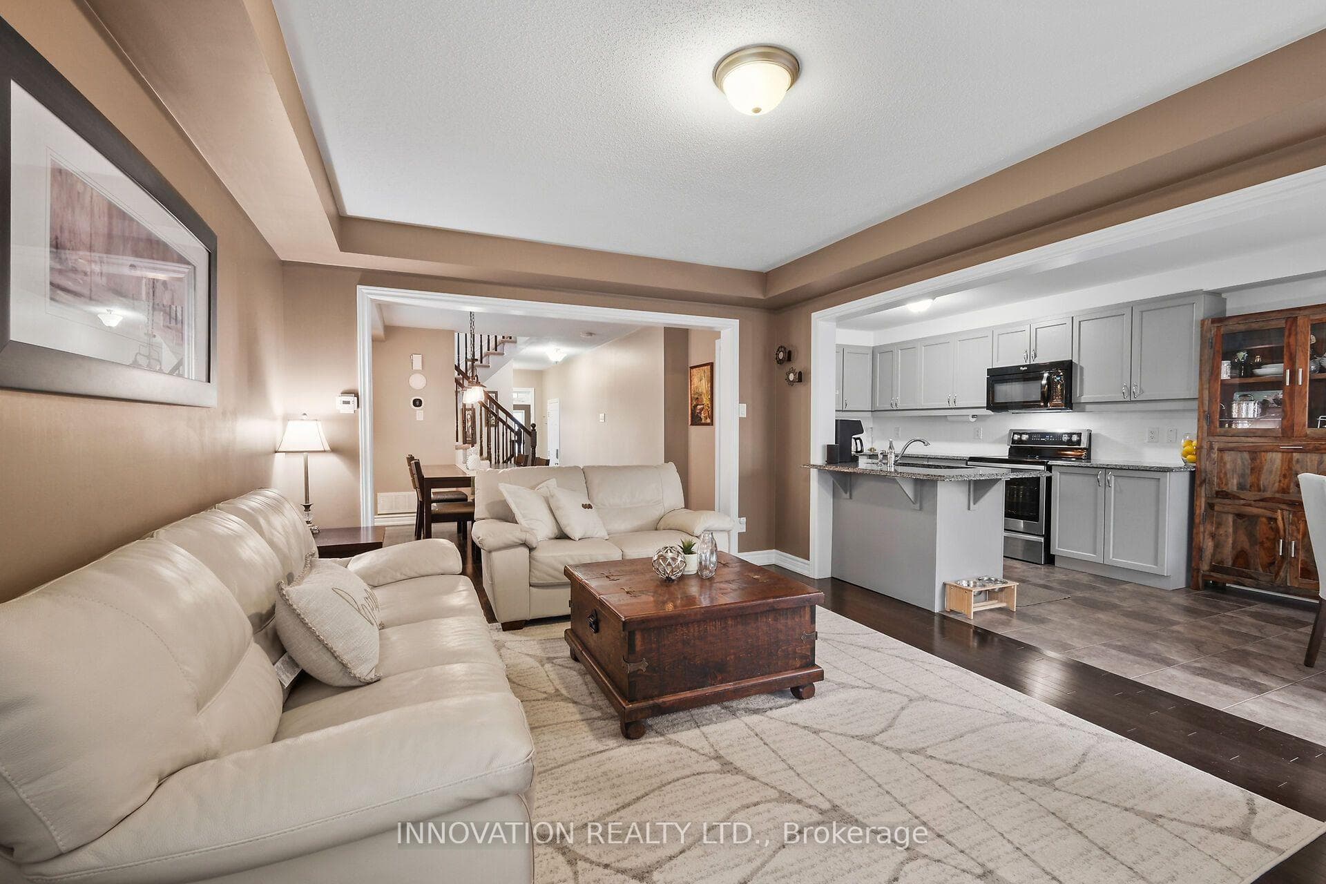 Open concept layout ideal for entertaining