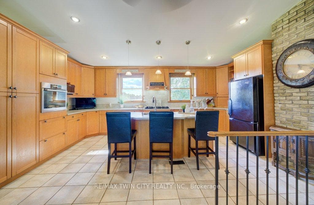 Large and bright kitchen with great views