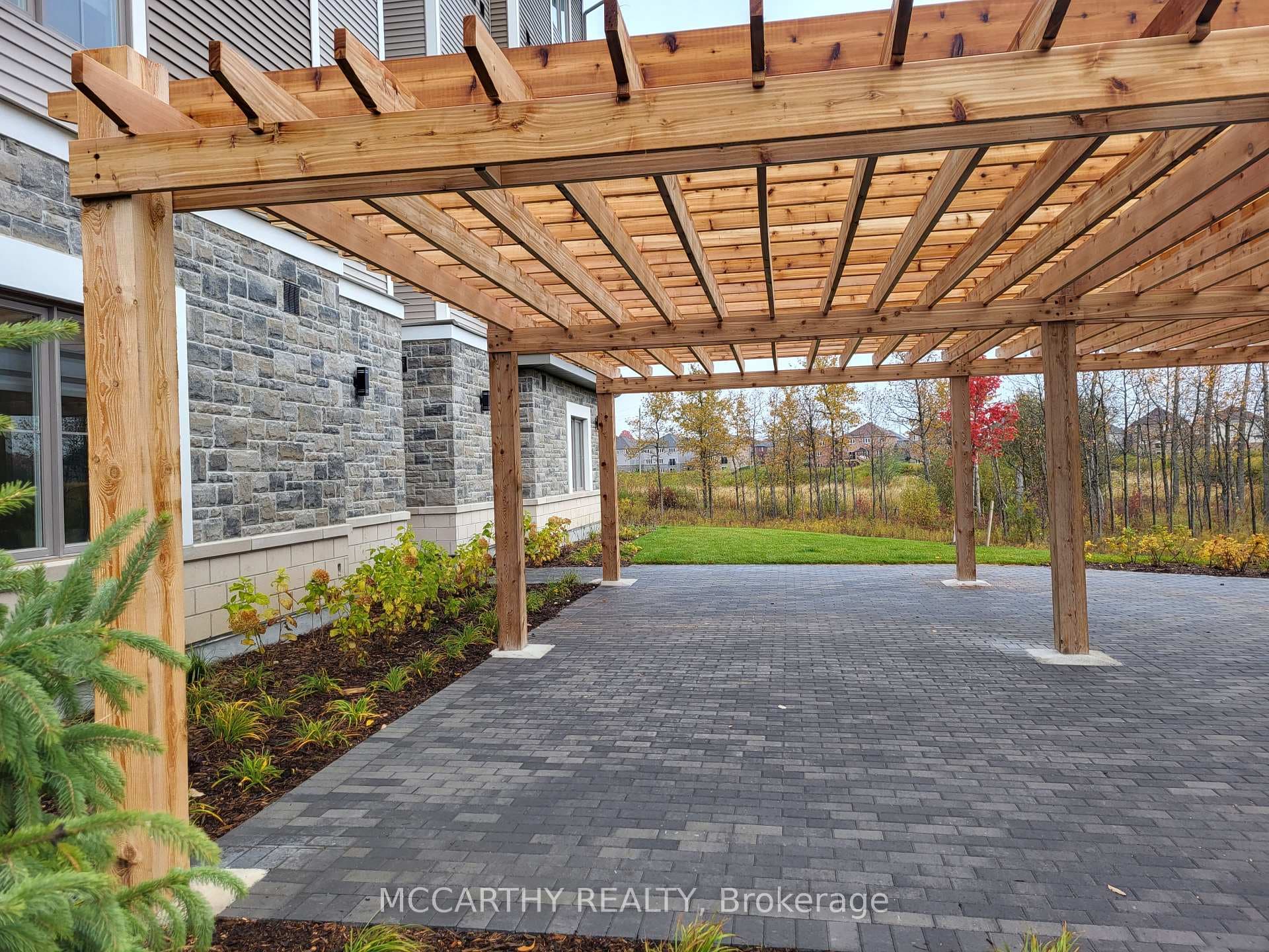 back patio with Pergola