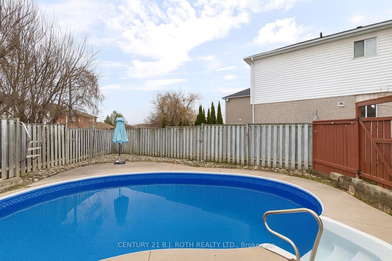 Pool virtually uncovered*