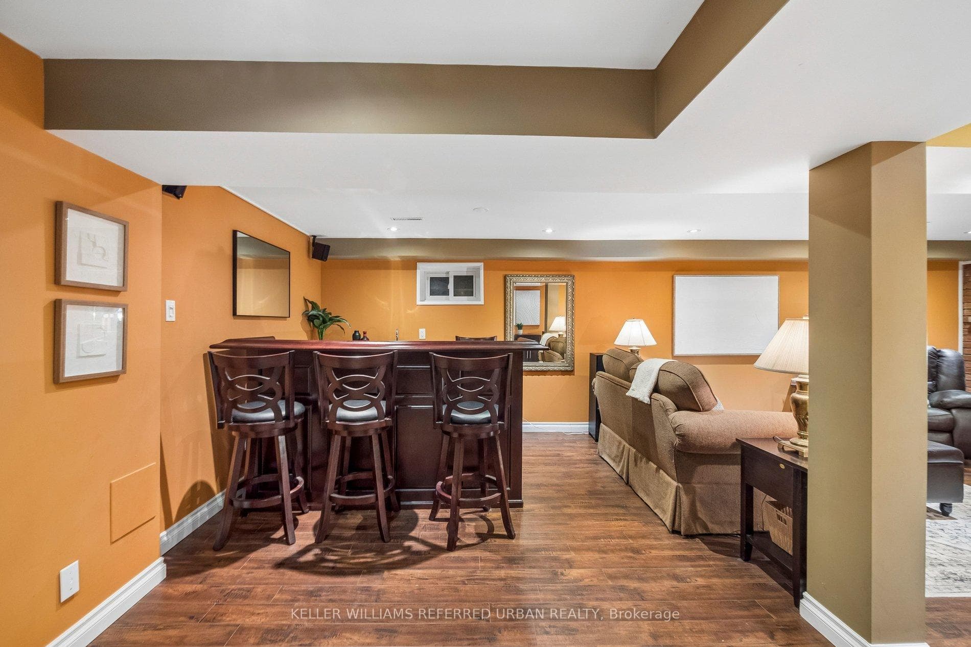 Engineered hardwood in basement, incl 5th bedroom