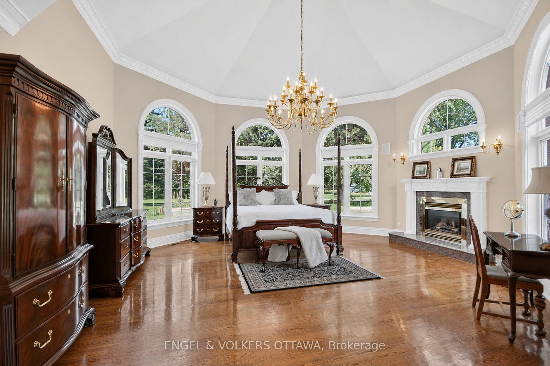 With it's own fireplace and granite mantel