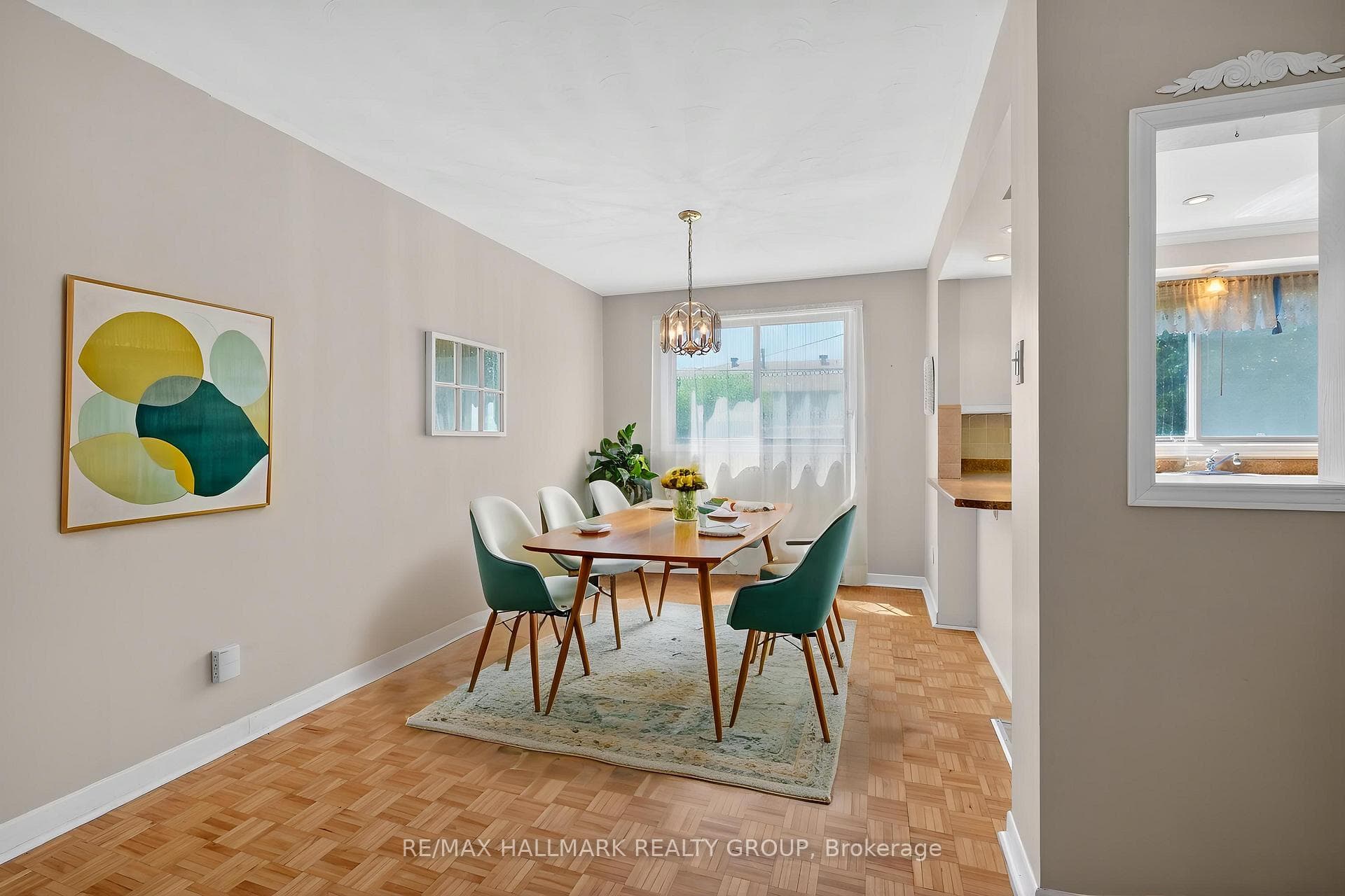 Dining room - virtually staged