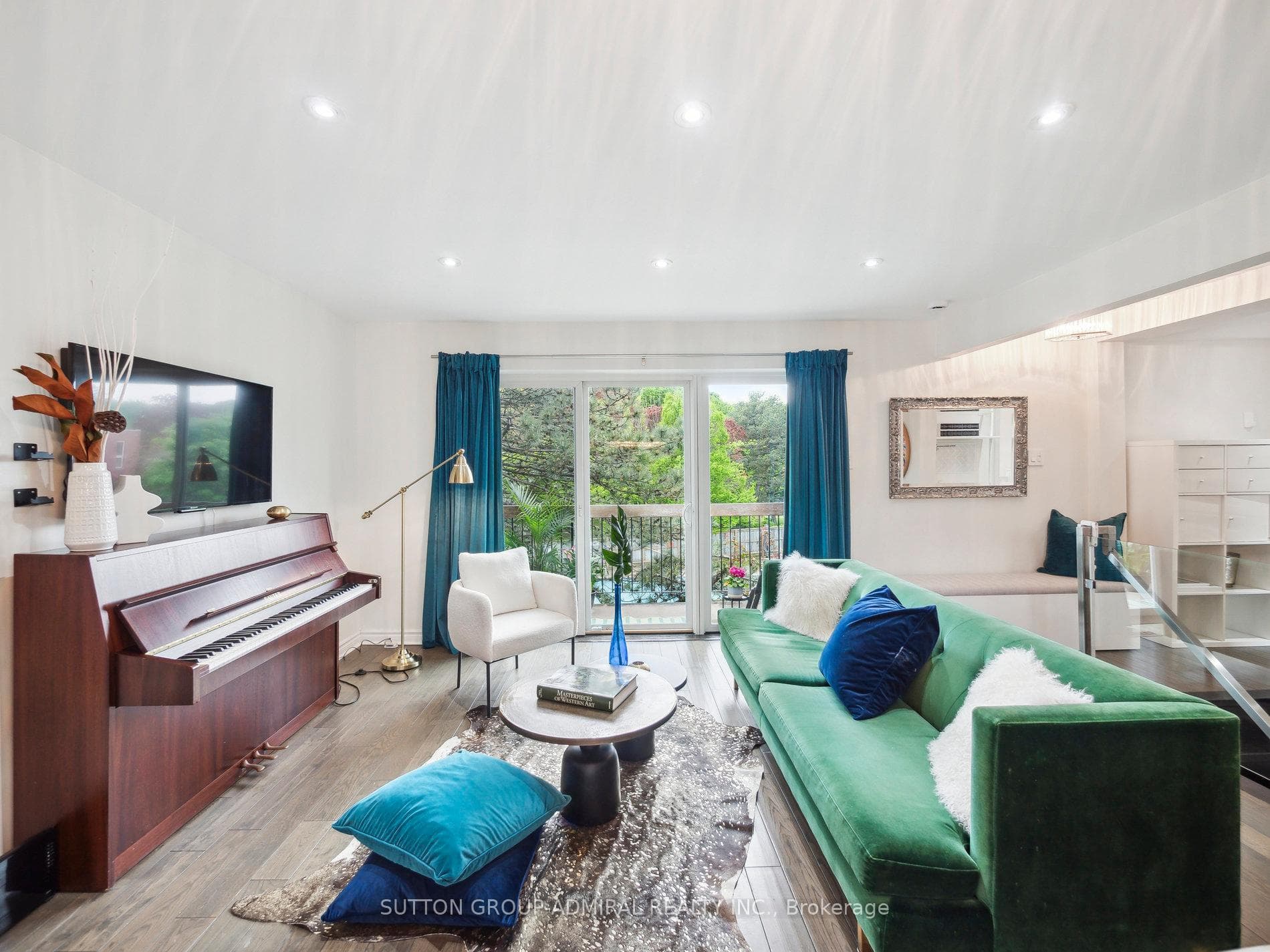 Sophisticated Living Room flows onto a terrace