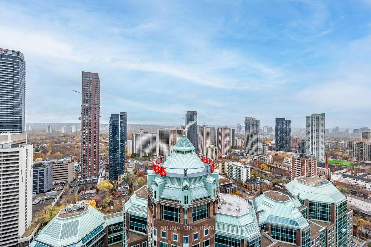 Vibrant cityscapes from the enclosed balcony